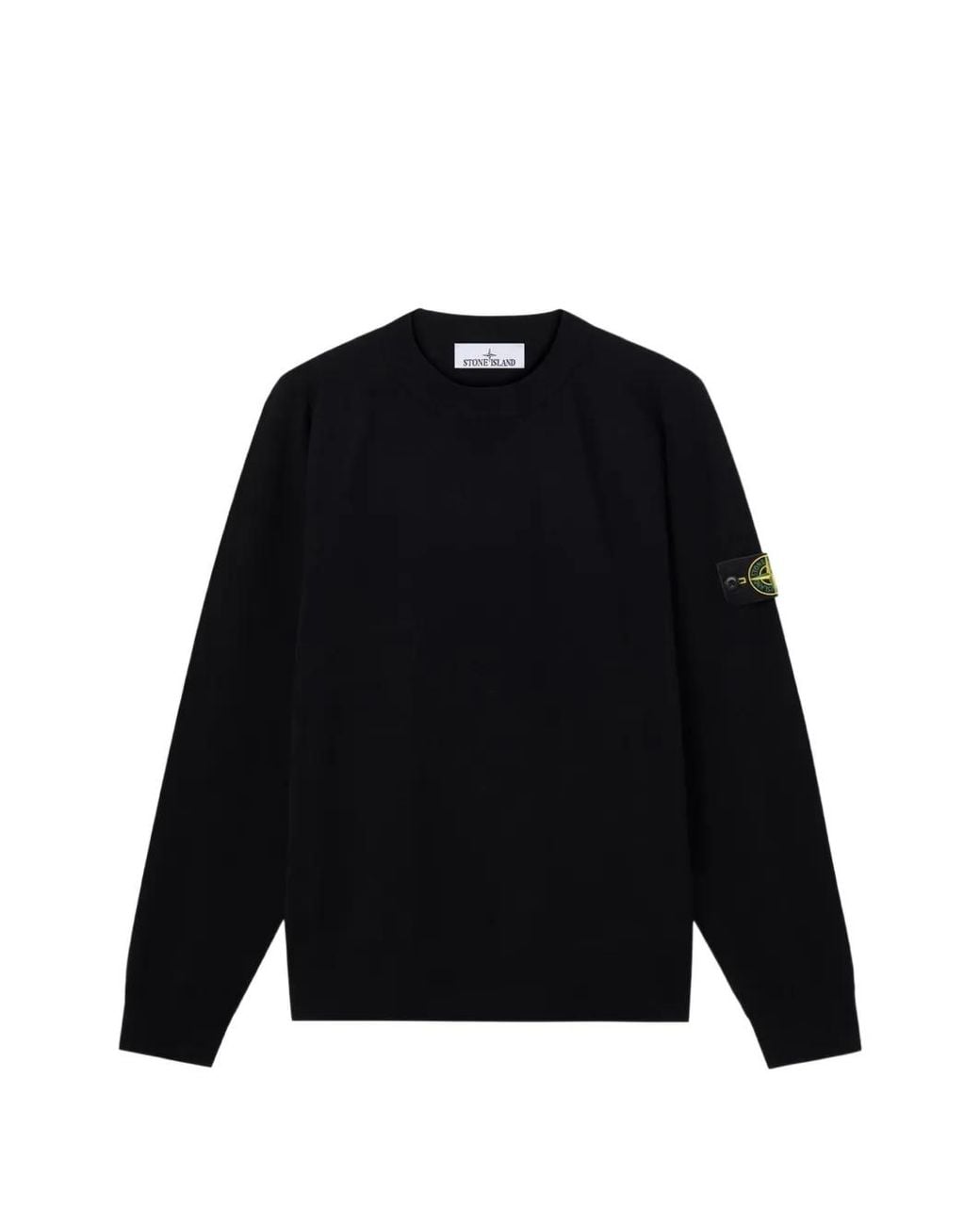 Stone Island Black Pull À Manches Raglan for men