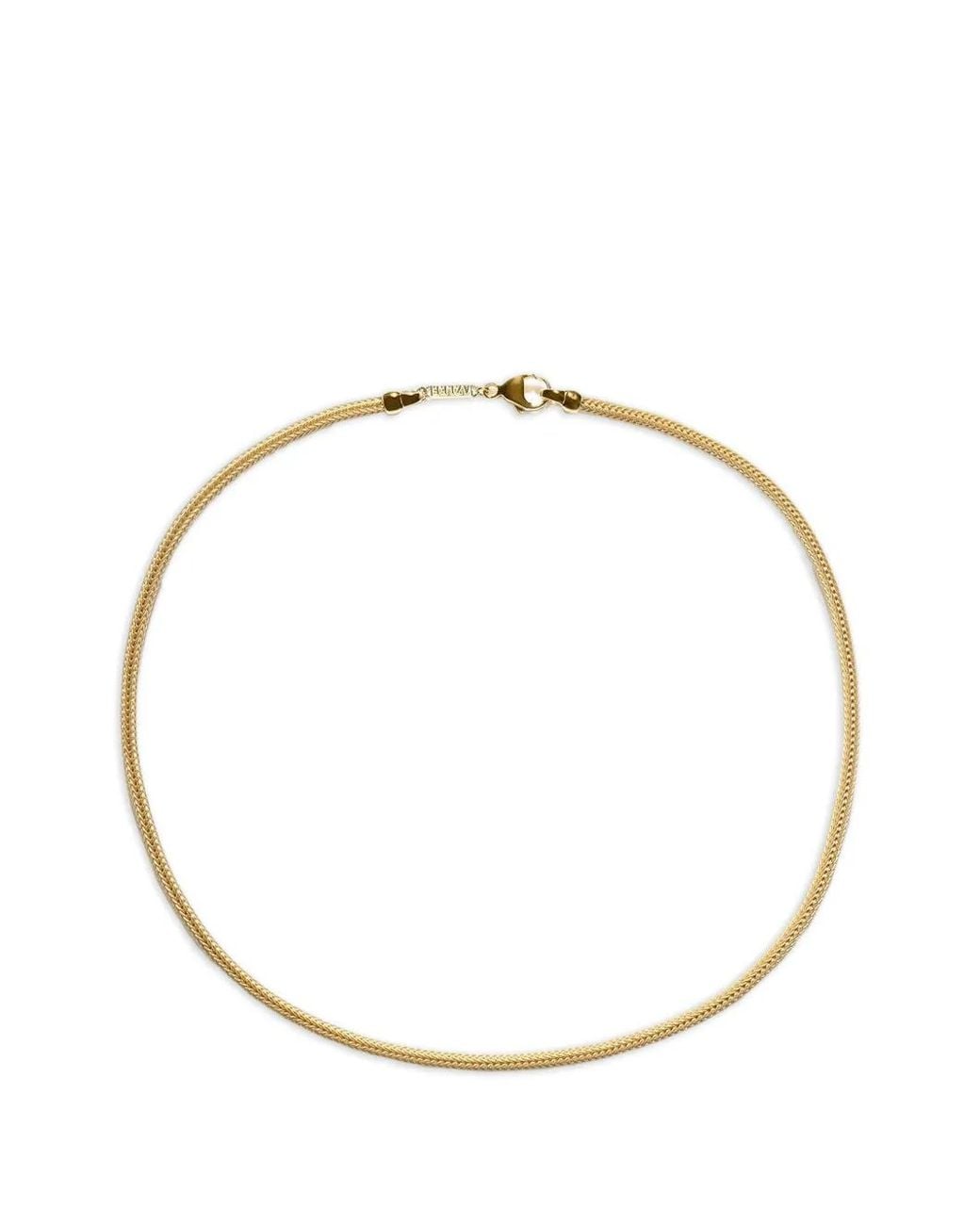 Azlee Metallic Divine Woven Chain Necklace