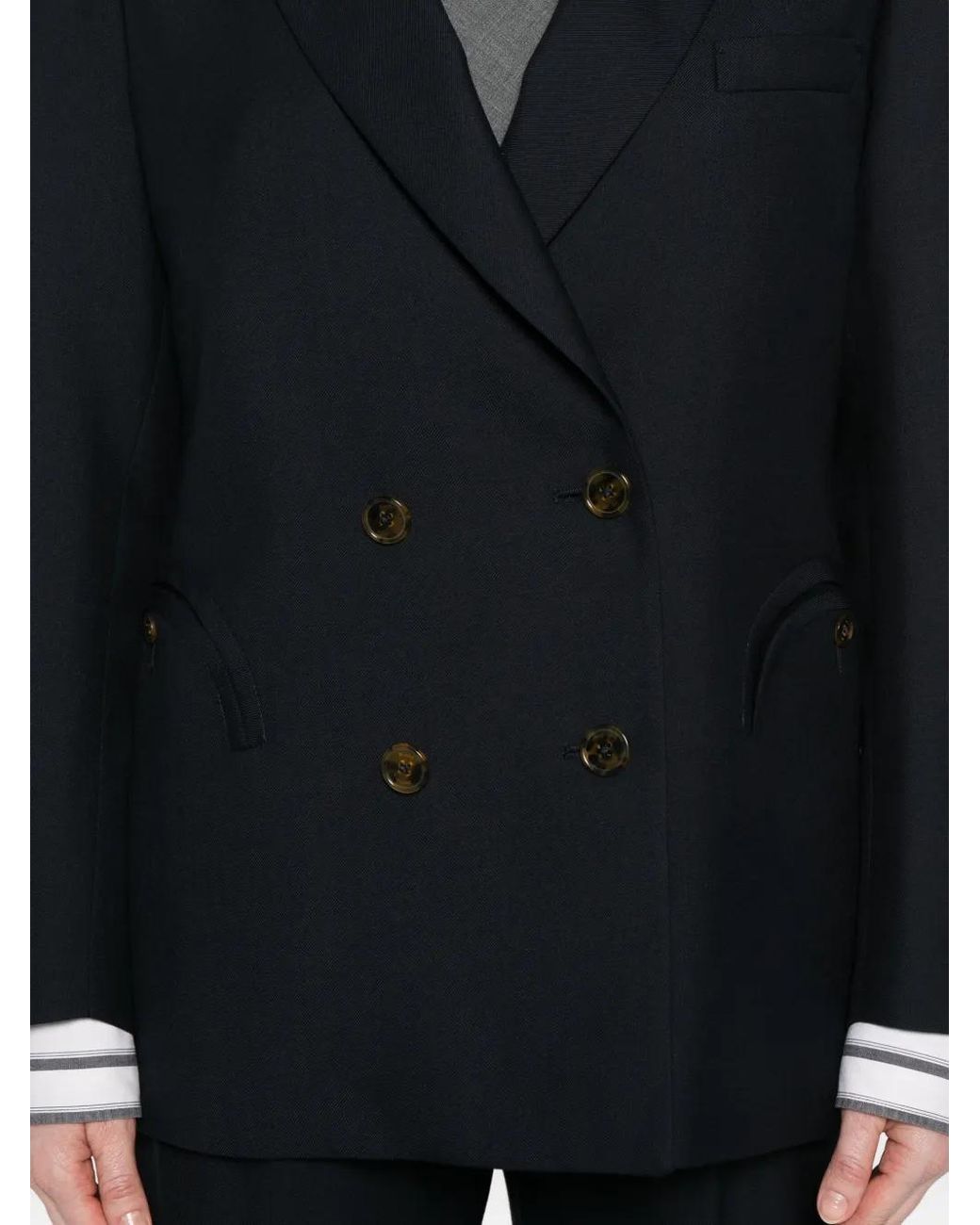 Blazé Milano Blue Double-Breasted Blazer