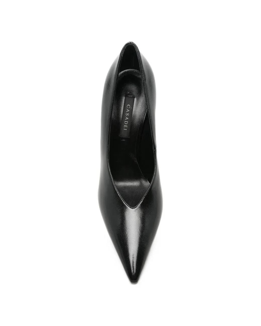 Casadei Black Pointed-Toe Pumps