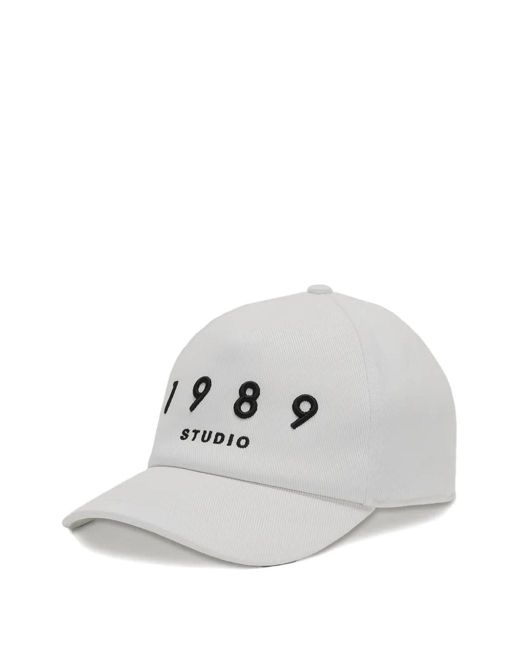 1989 STUDIO White Cotton Baseball Cap
