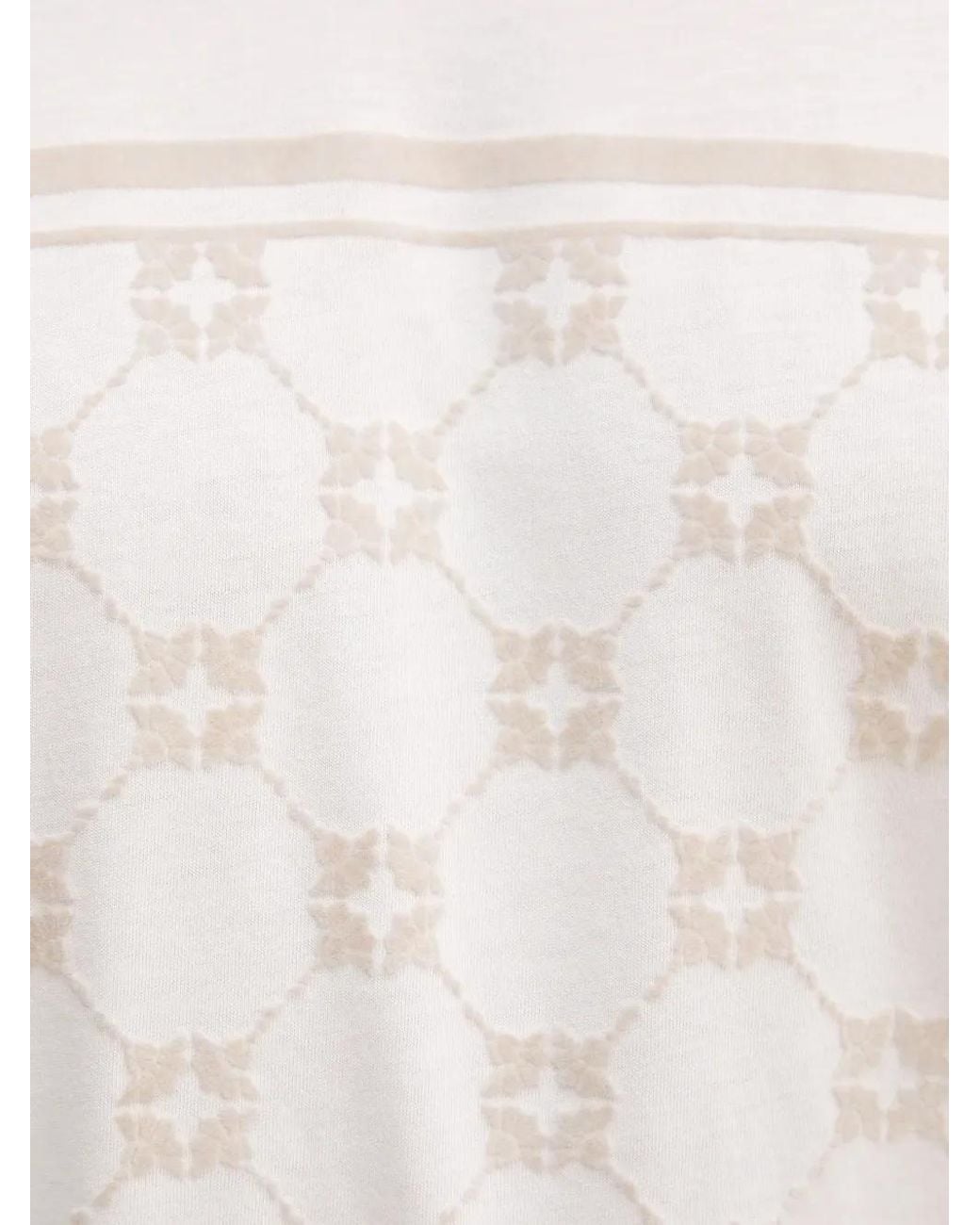 Joop! White Geometric-Print Cotton T-Shirt for men