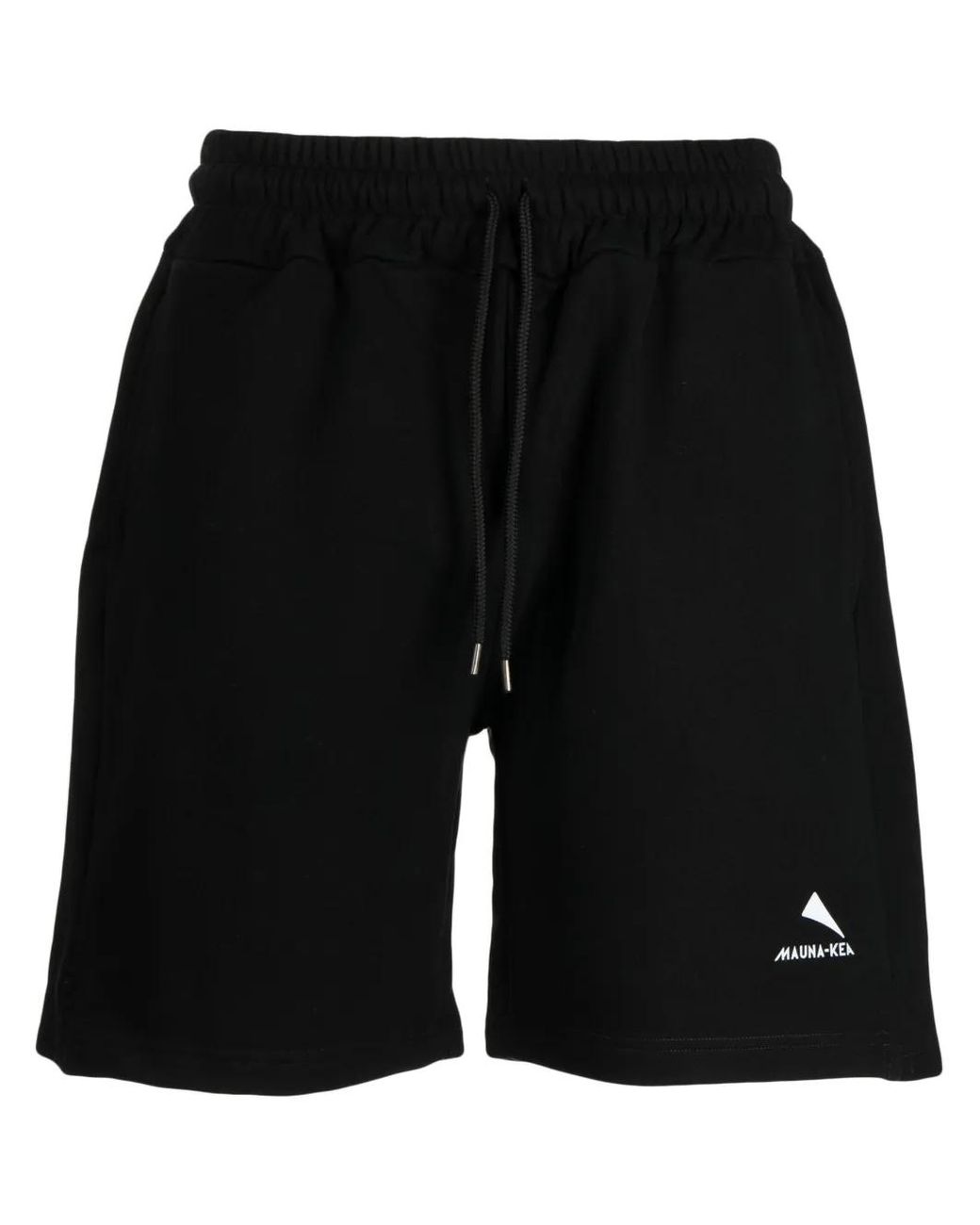 Mauna Kea Black Logo-Print Cotton Shorts for men