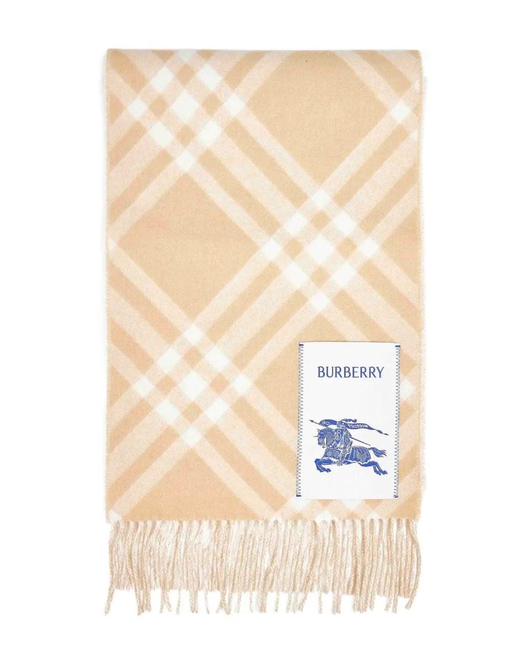 Burberry Natural Check Cashmere Scarf
