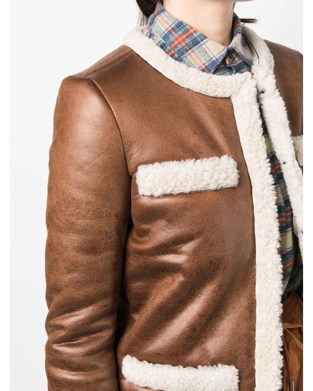 DSquared² Brown Shearling & Teddy