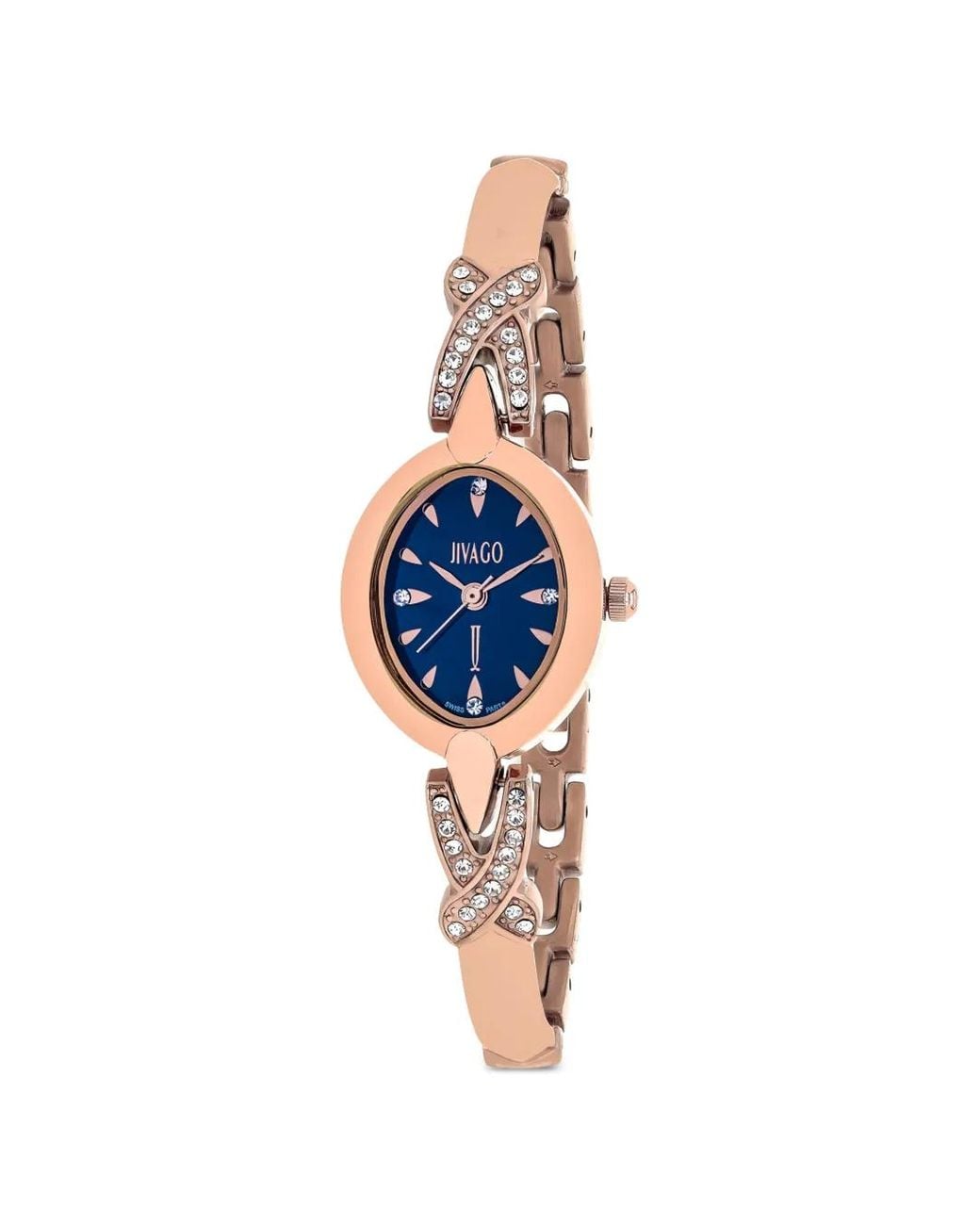 Jivago Blue Via Crystal 20Mm Watch