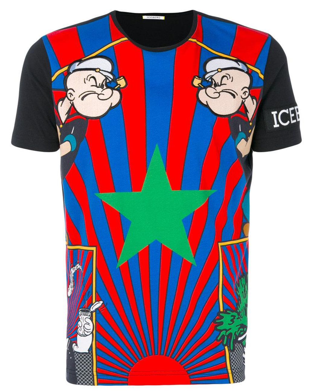 Iceberg Cotton Popeye Print T-shirt for 
