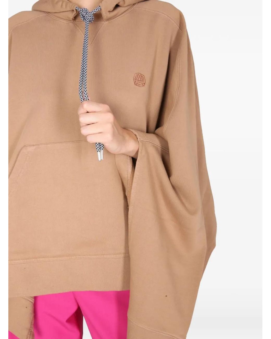 Ambush Pink Poncho À Logo Brodé