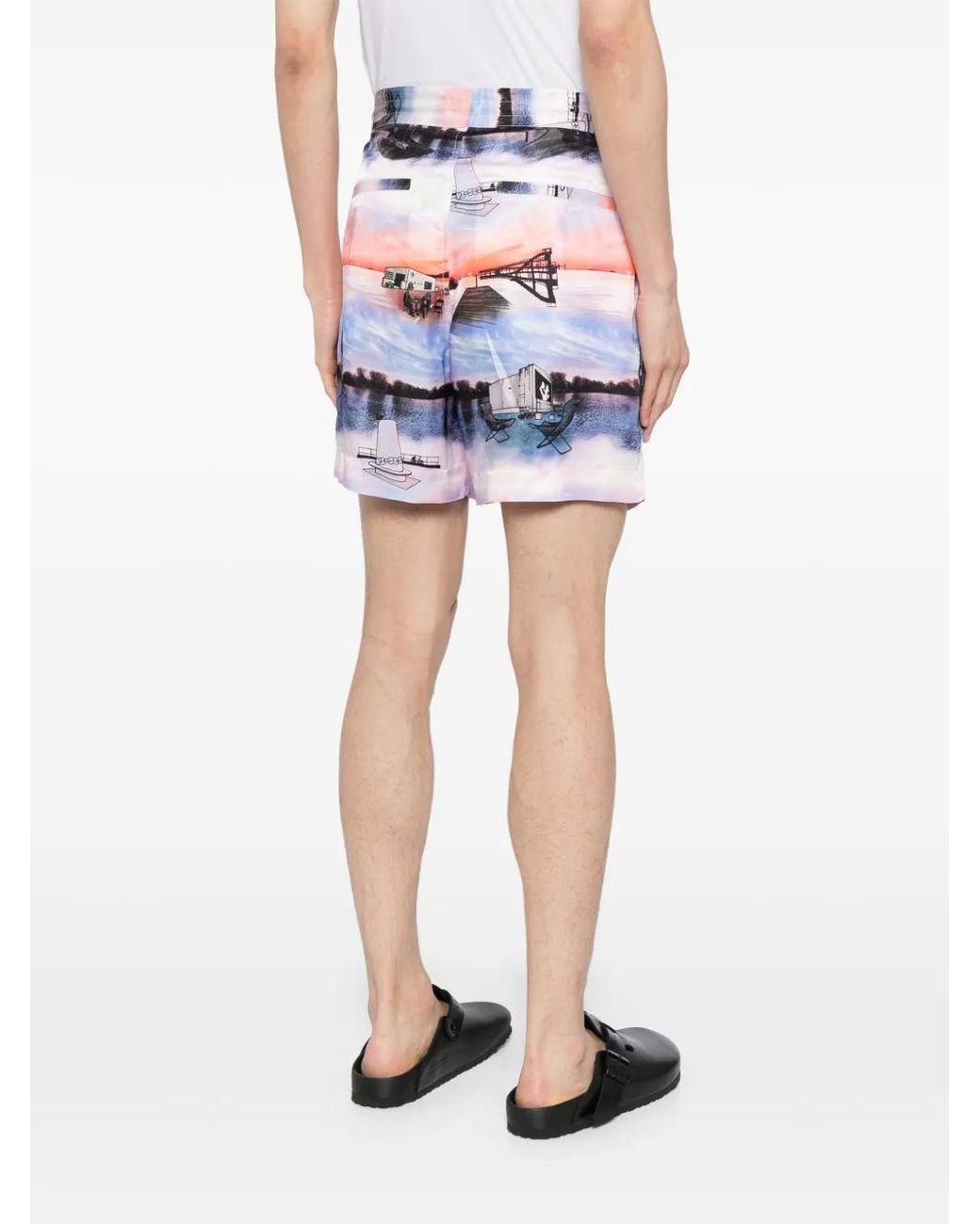 WOOD WOOD Pink Holiday Print Shorts for men