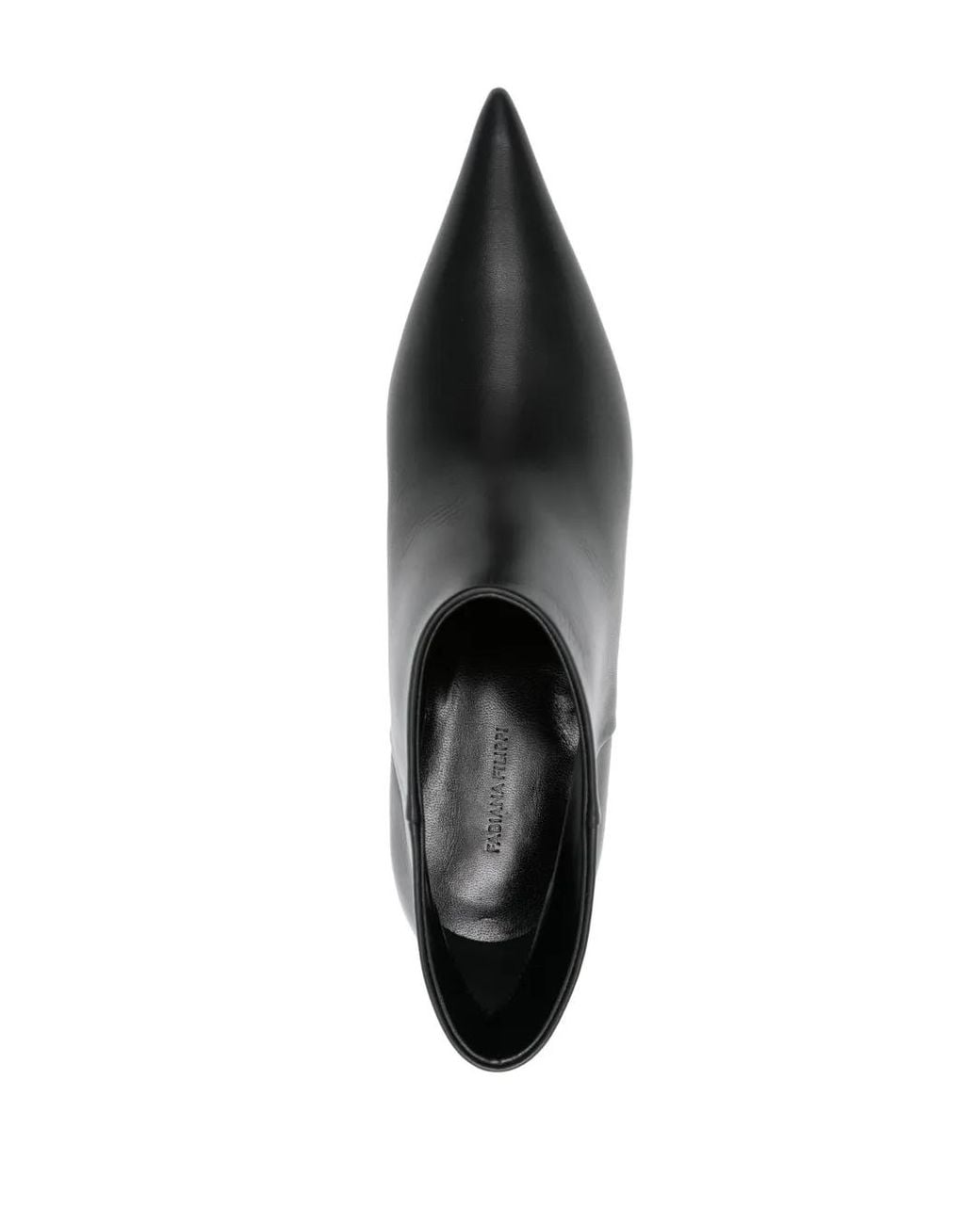 Fabiana Filippi Black Leather Pointed Ankle Boots