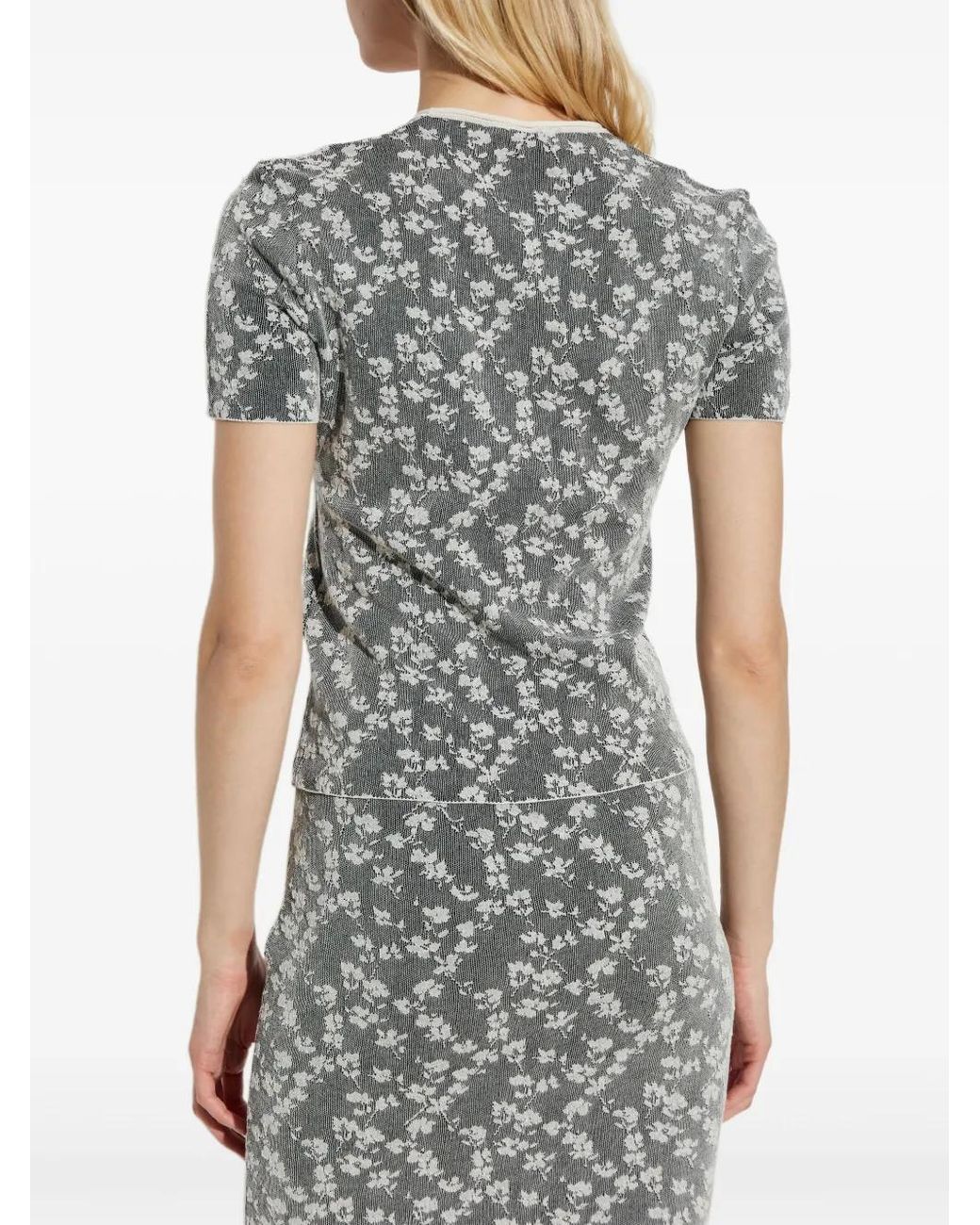 Fendi Gray Laced T-Shirt