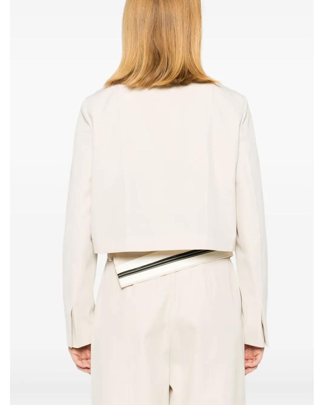 Fendi Natural Twill Cropped Jacket