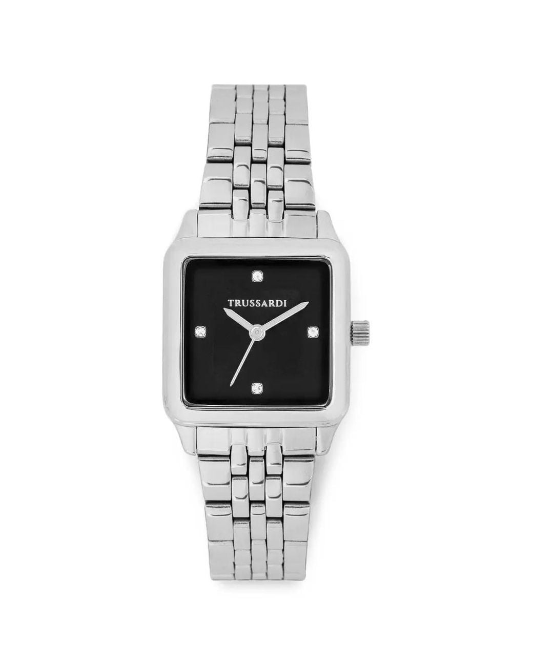 Trussardi White T-Shape Square-Case 25Mm Watch