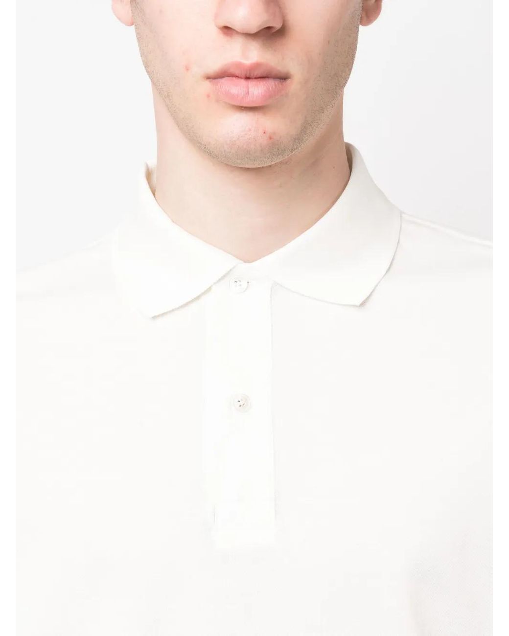 Paul Smith White Polo Placket for men
