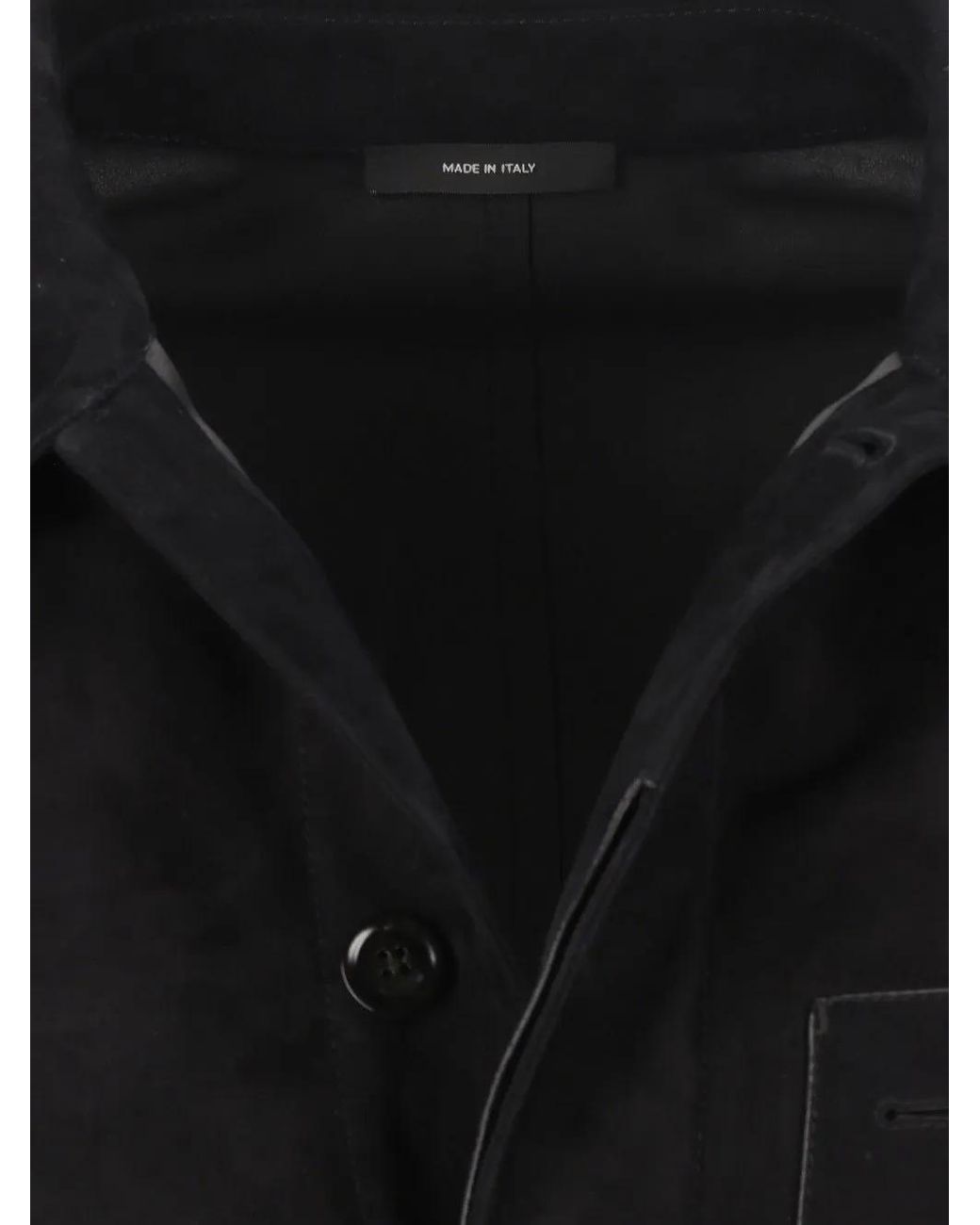 Tom Ford Black Suede Chore Jacket for men