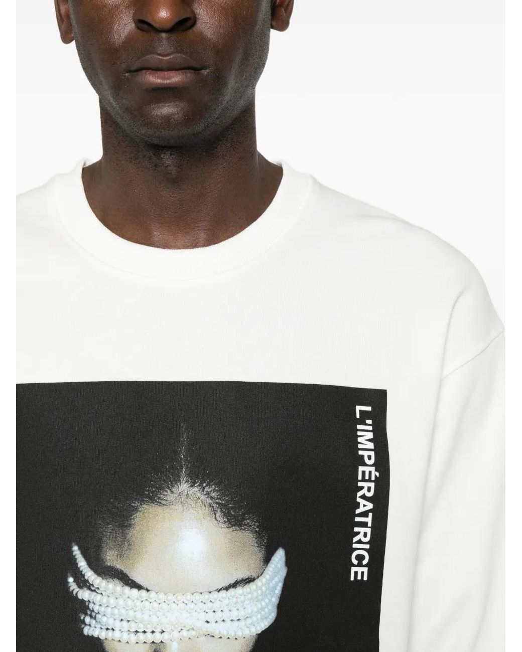 Ih Nom Uh Nit White L'Impératrice Graphic-Print Sweatshirt for men