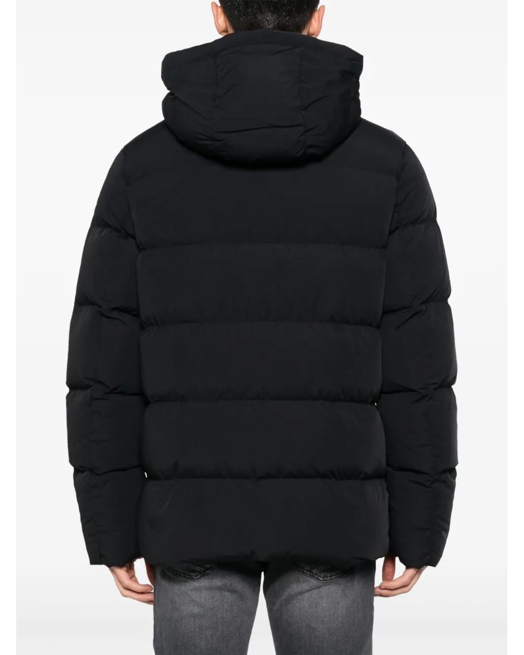 Mackage Black Logo-Debossed Padded Jacket for men