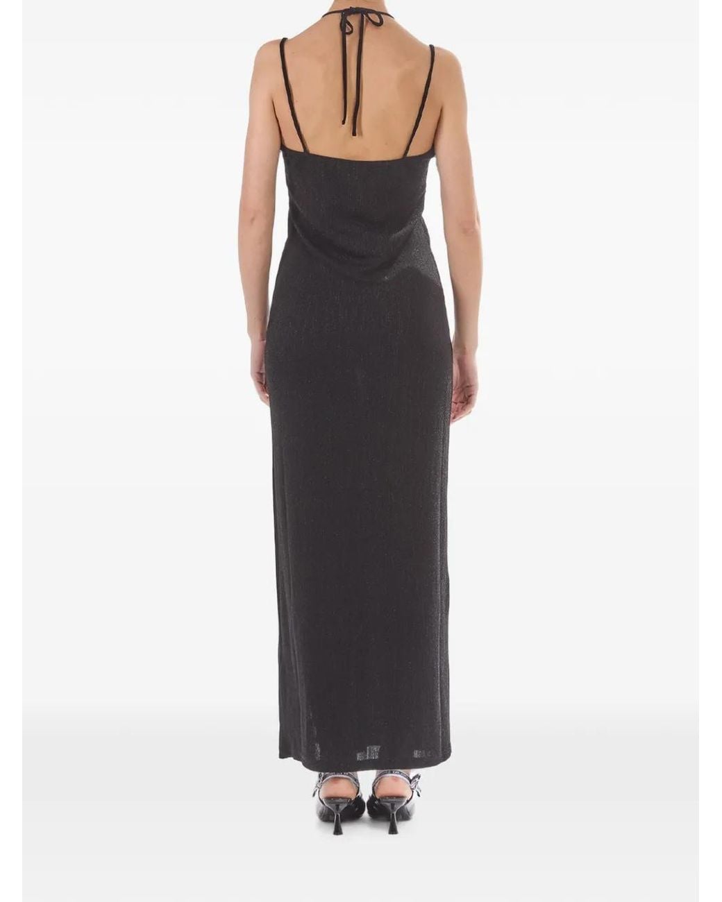 Karl Lagerfeld White Karl Dna Shine Halter Dress