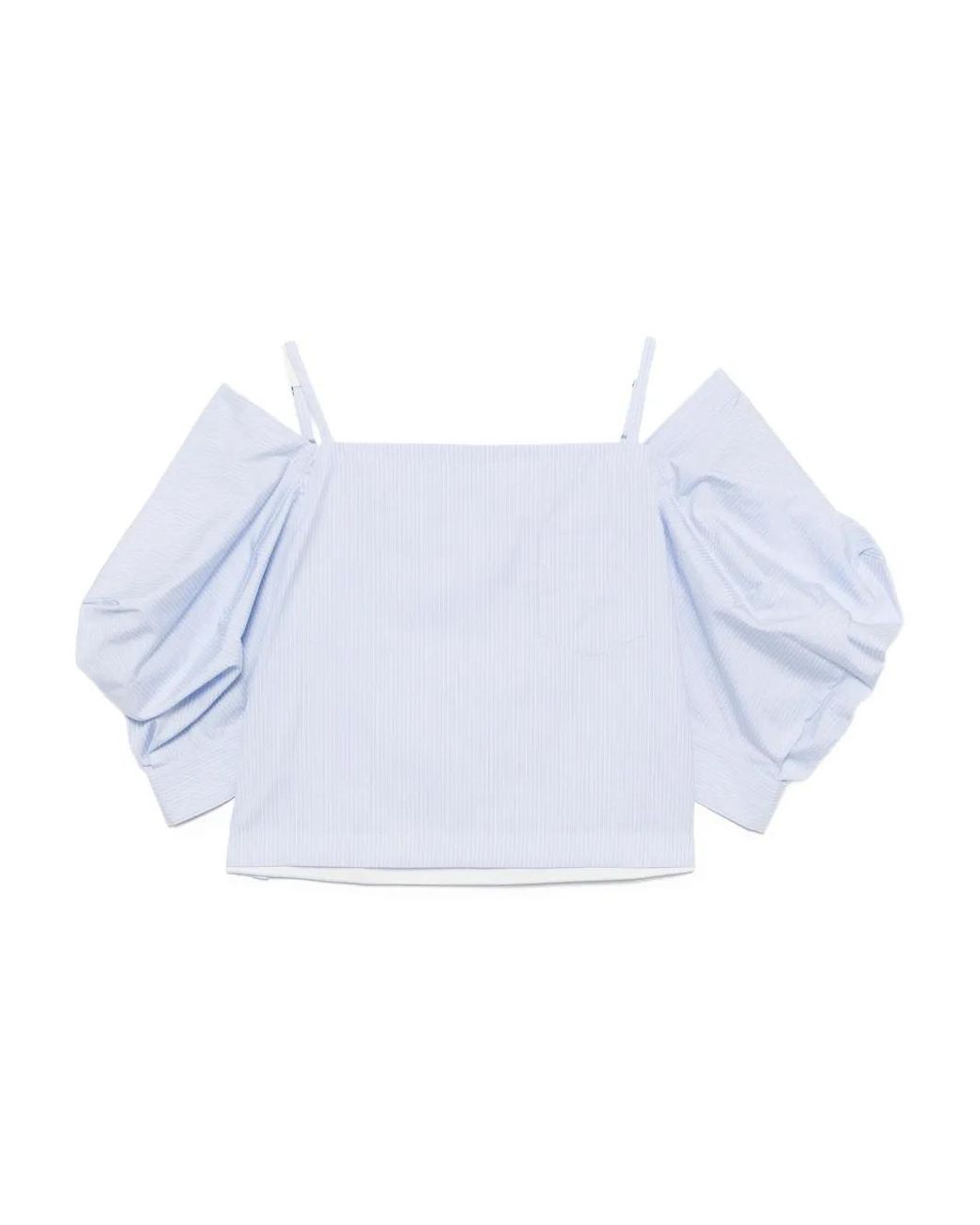 Sacai Gestreepte Top in het Blue
