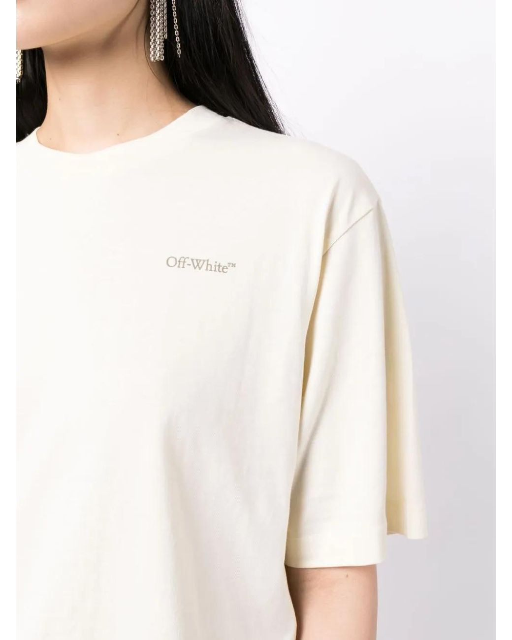 Off-White c/o Virgil Abloh White Walking Man Cotton T-shirt