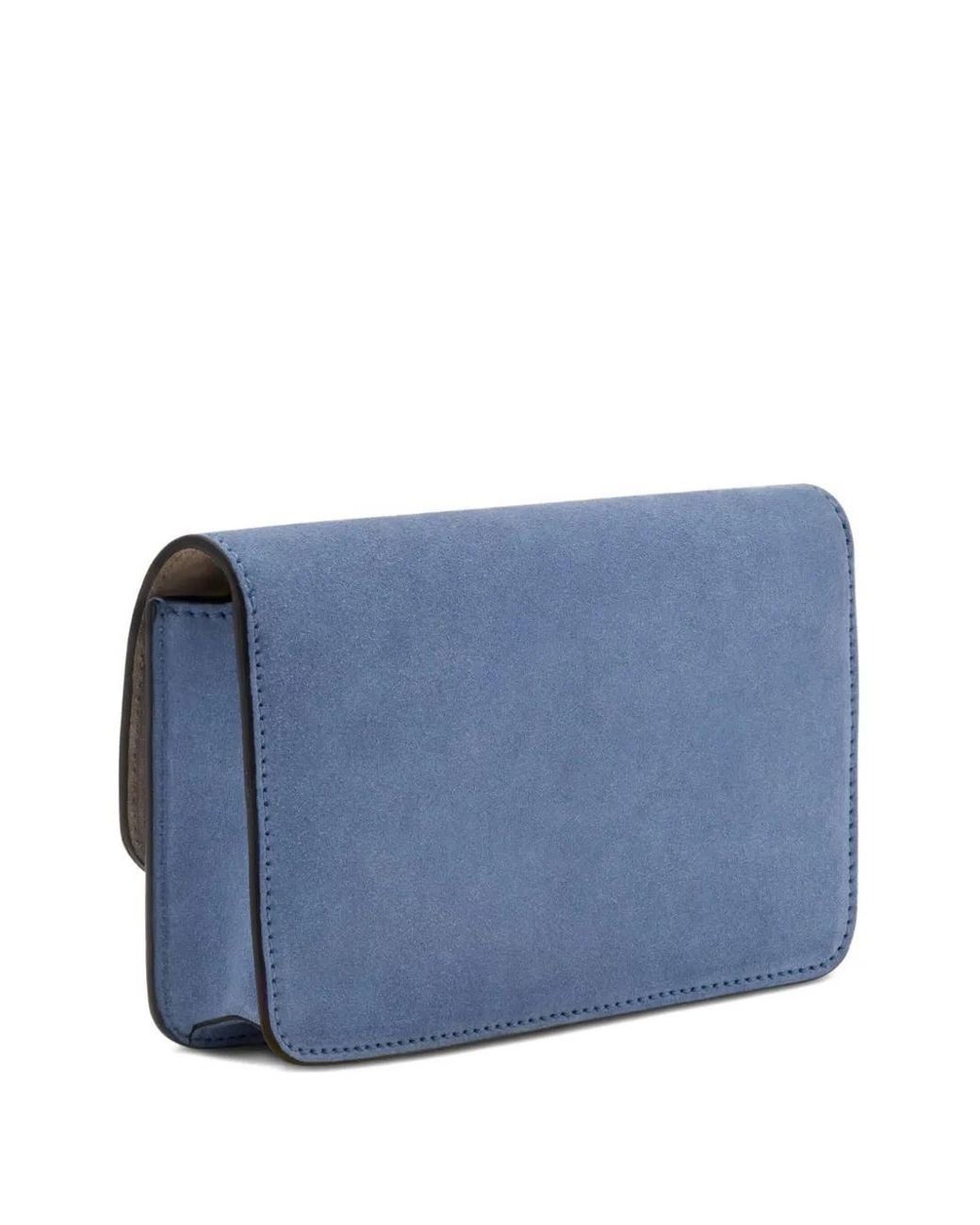 Oscar de la Renta Blue O Pochette Shoulder Bag