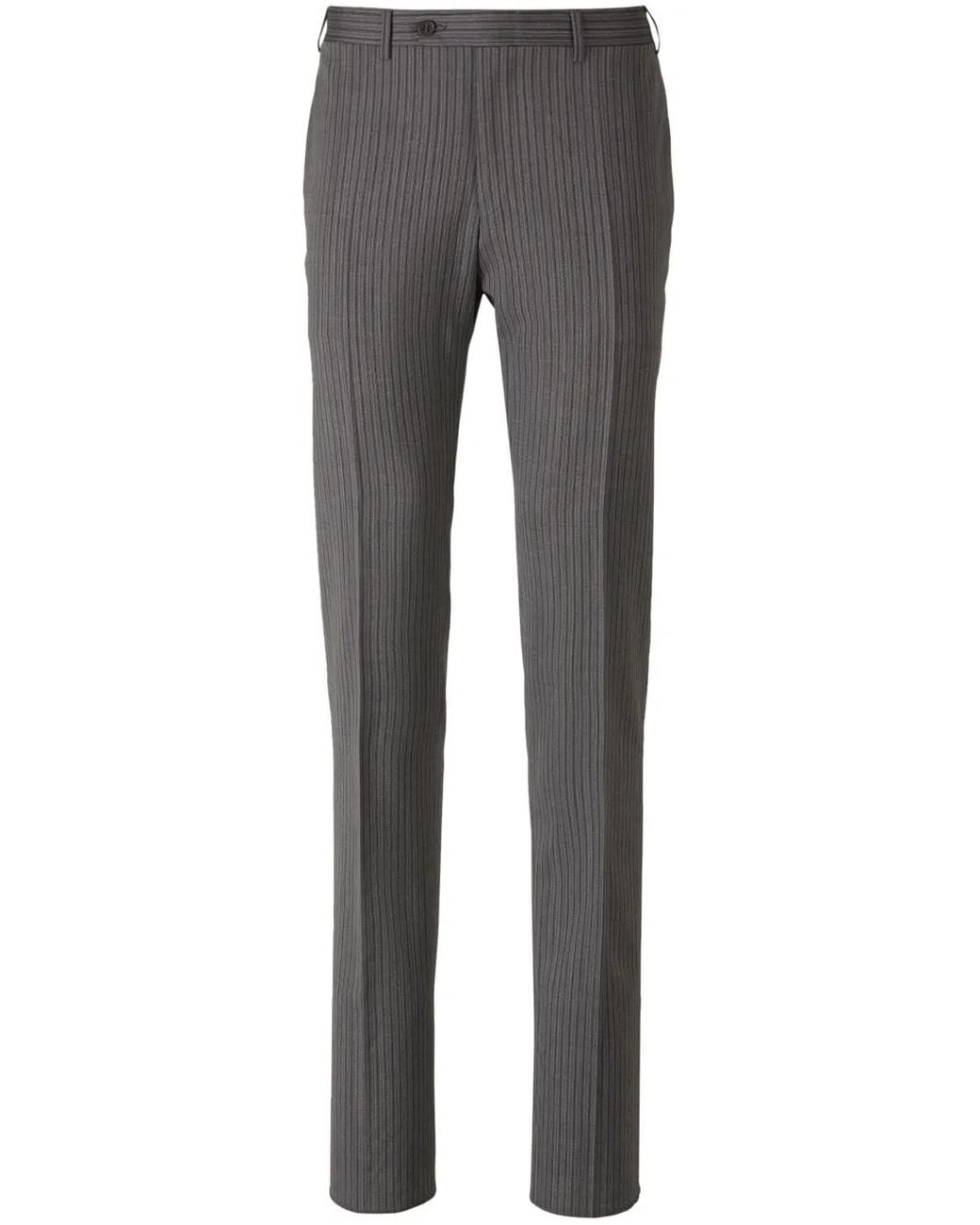 Canali Gestreepte Pantalon in het Gray voor heren