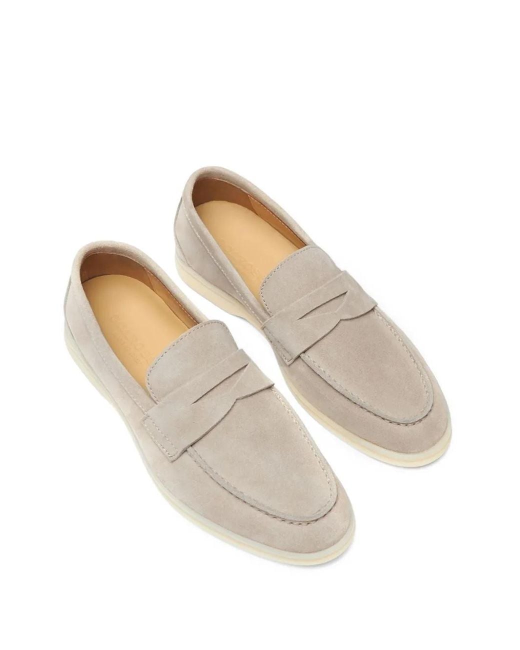 Scarosso White Luciana Calf-Leather Loafers
