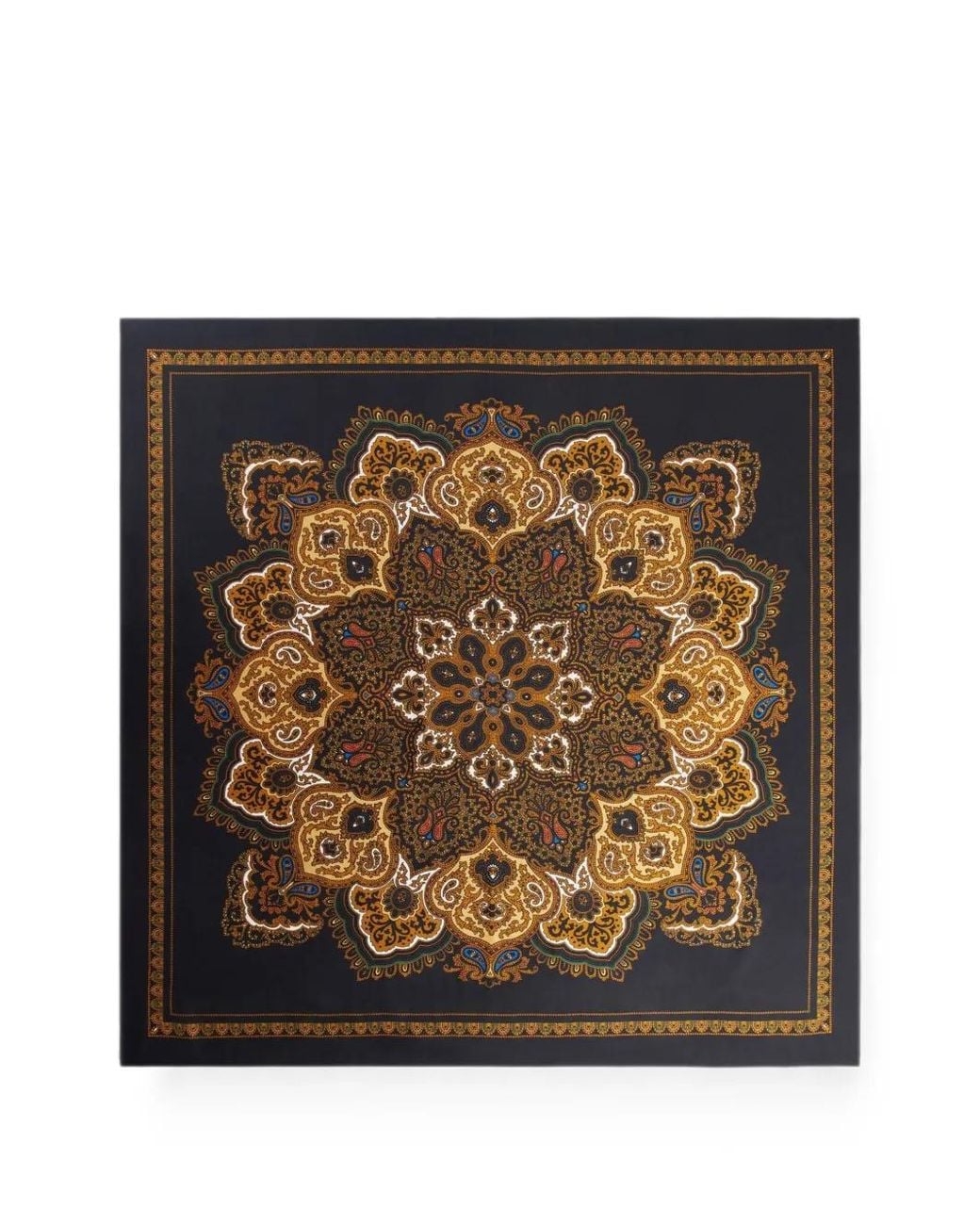 Sandro Brown Paisley-Print Scarf