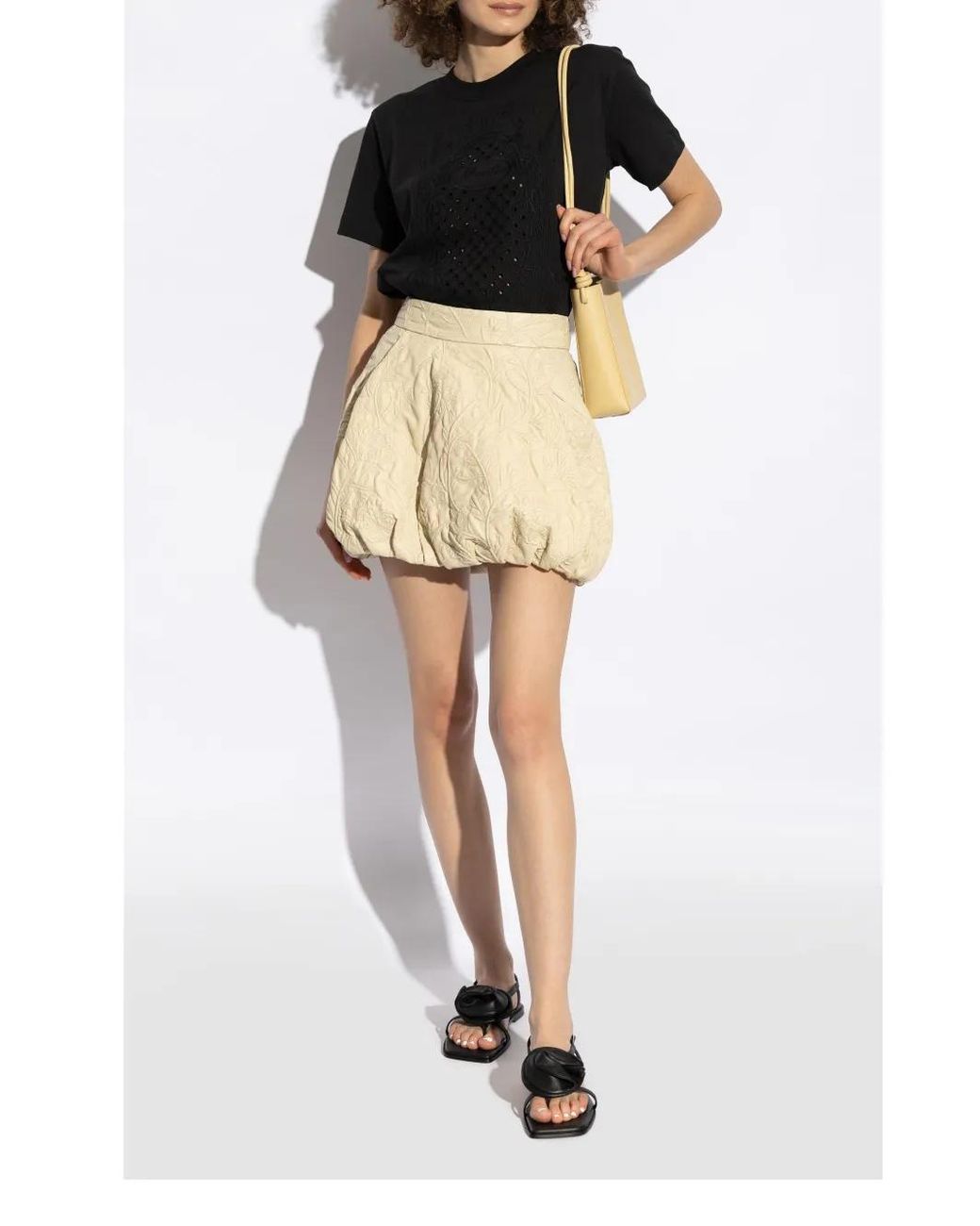 Vic Matié Black Leather Sandals