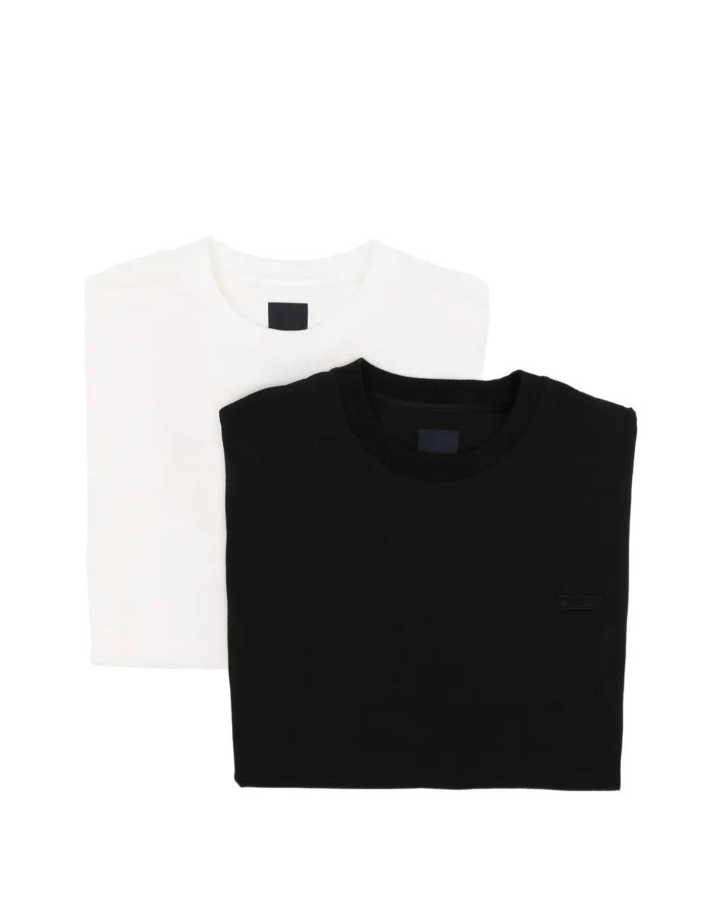 Juun.J Black Logo-Patch Short-Sleeve T-Shirt for men