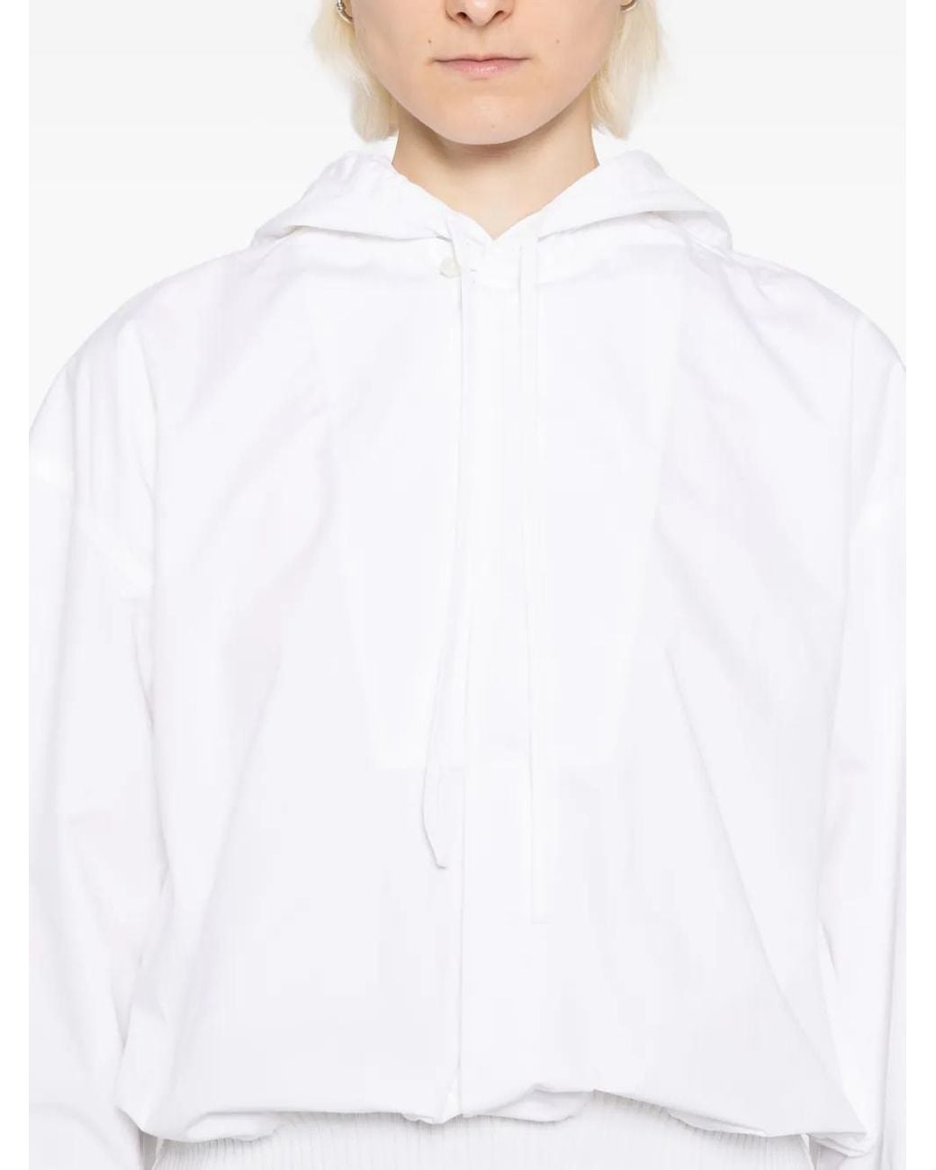 Jacquemus White Haut Trapeze Hoodie