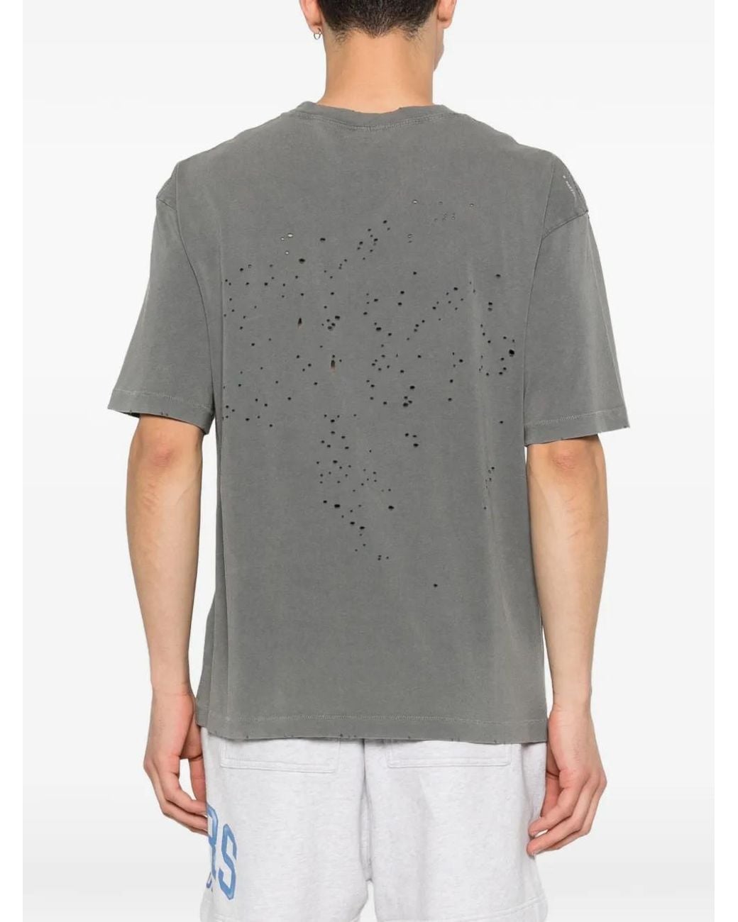 Satisfy Gray Crew-Neck T-Shirt for men