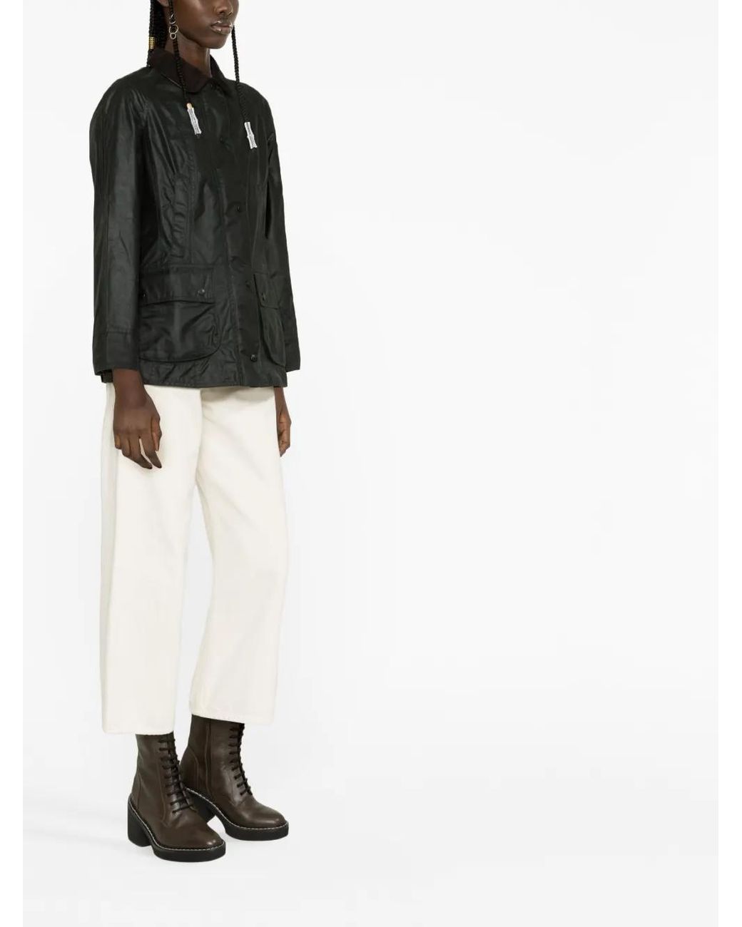 Barbour Black Beadnell Wax Jacket