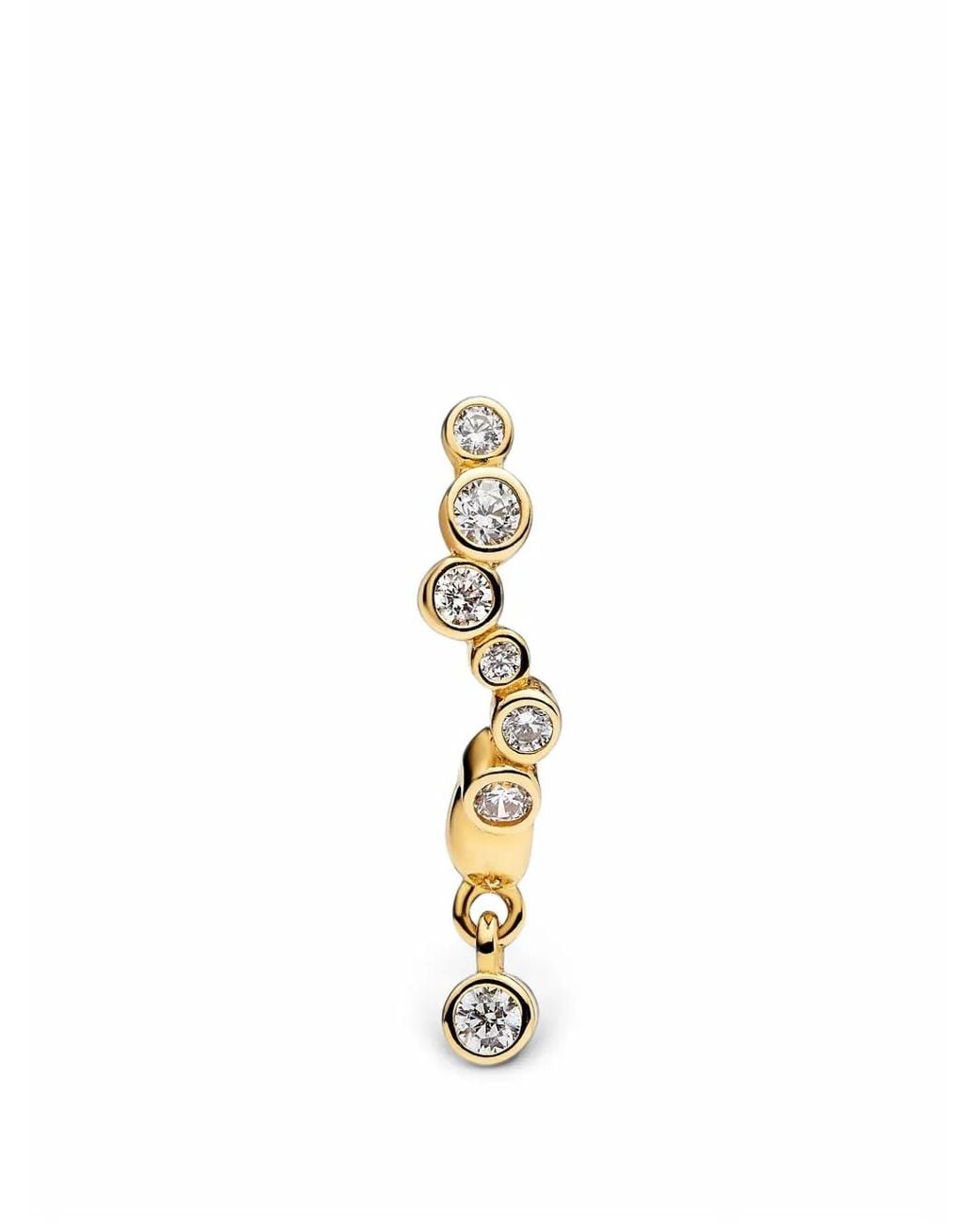 Maria Black Metallic Nova Drop Crystal-Embellished Earring