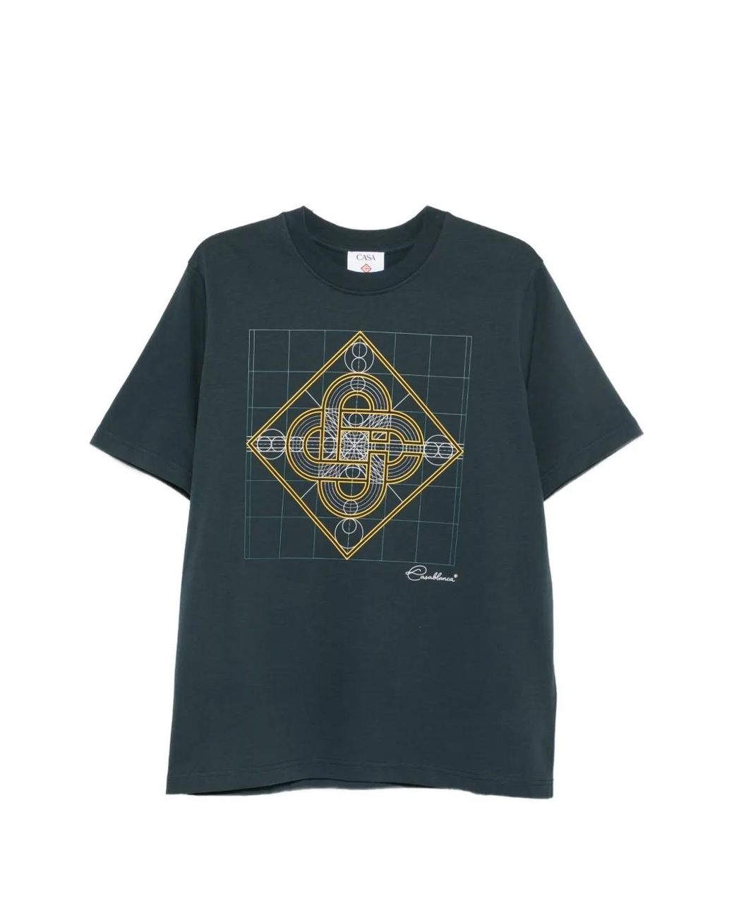 Casablanca Blue Graphic-Print T-Shirt for men