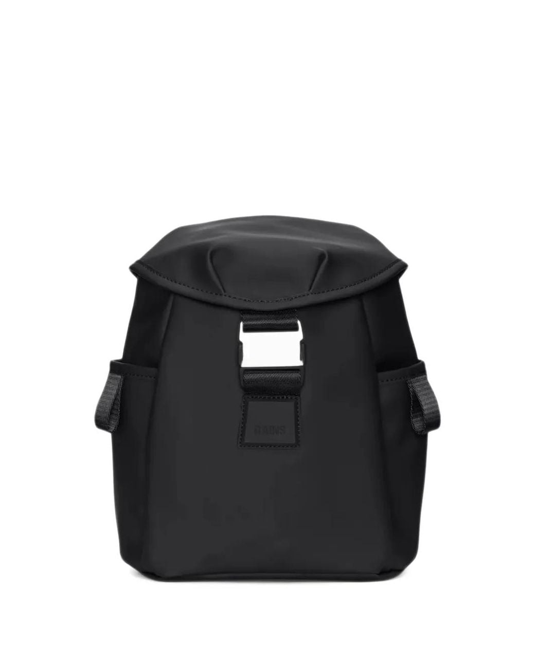 Rains Black Valera Buckle-Fastening Bucket Backpack