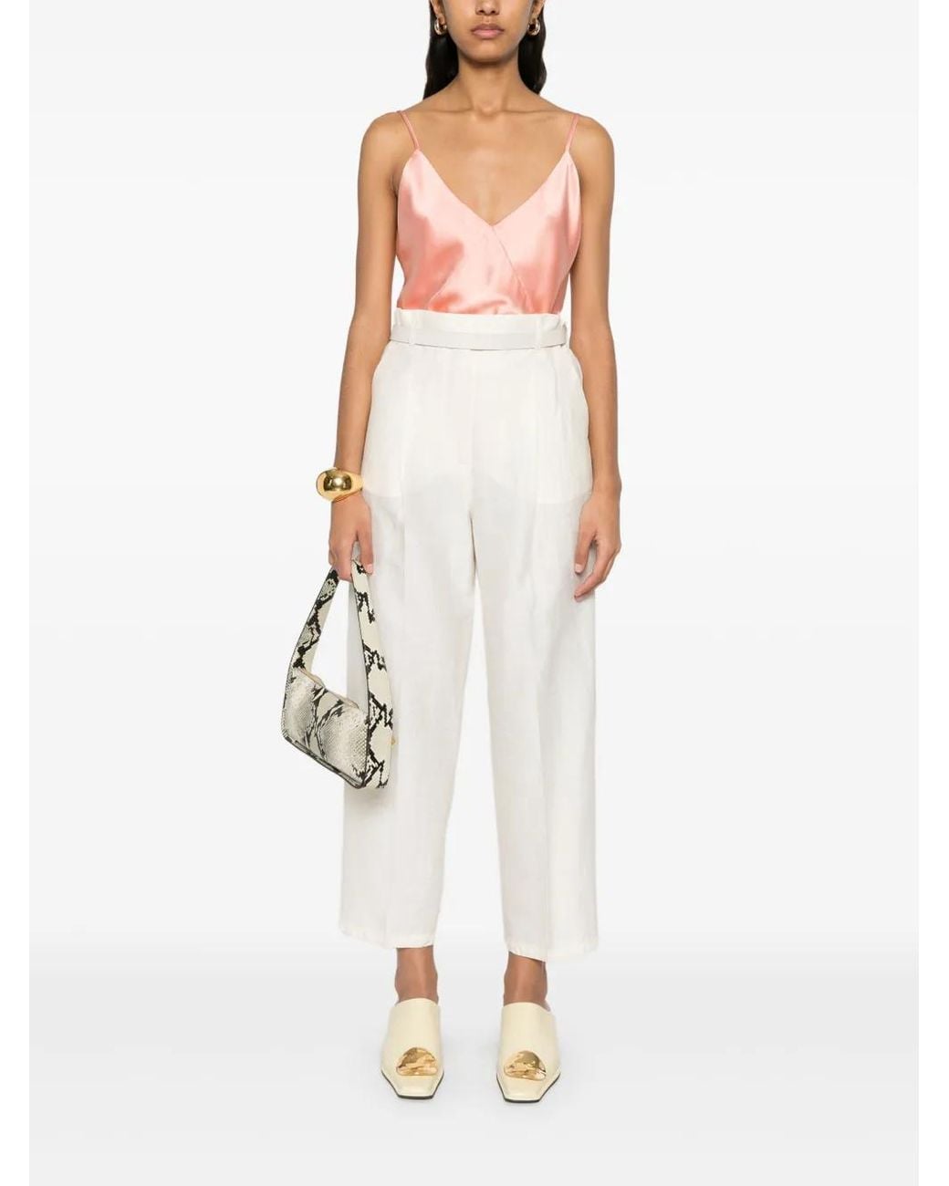 Max Mara White Efedra Trousers