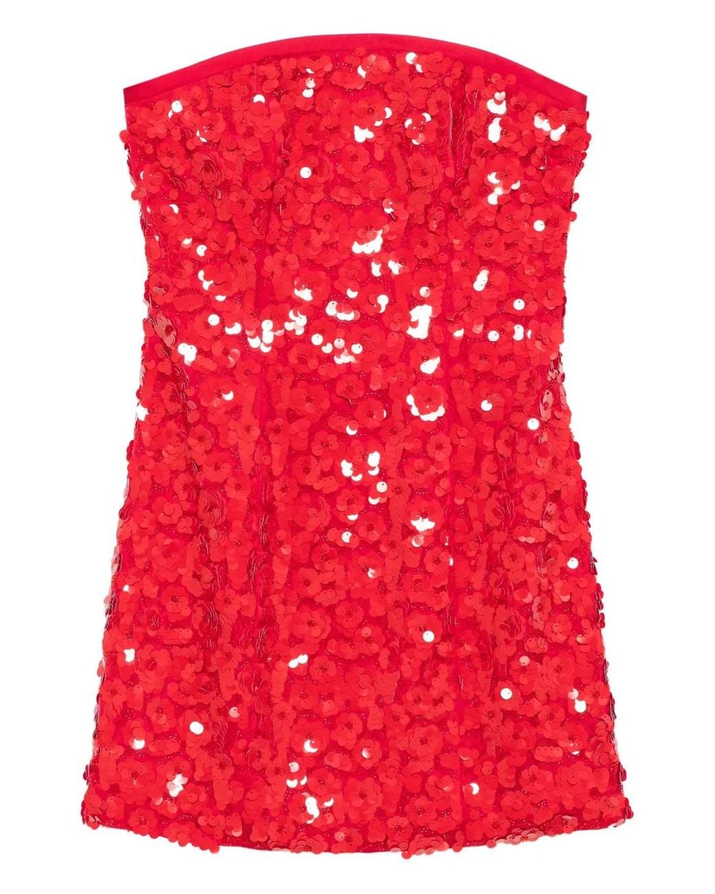 Cynthia Rowley Red Paillette-Embellished Dress