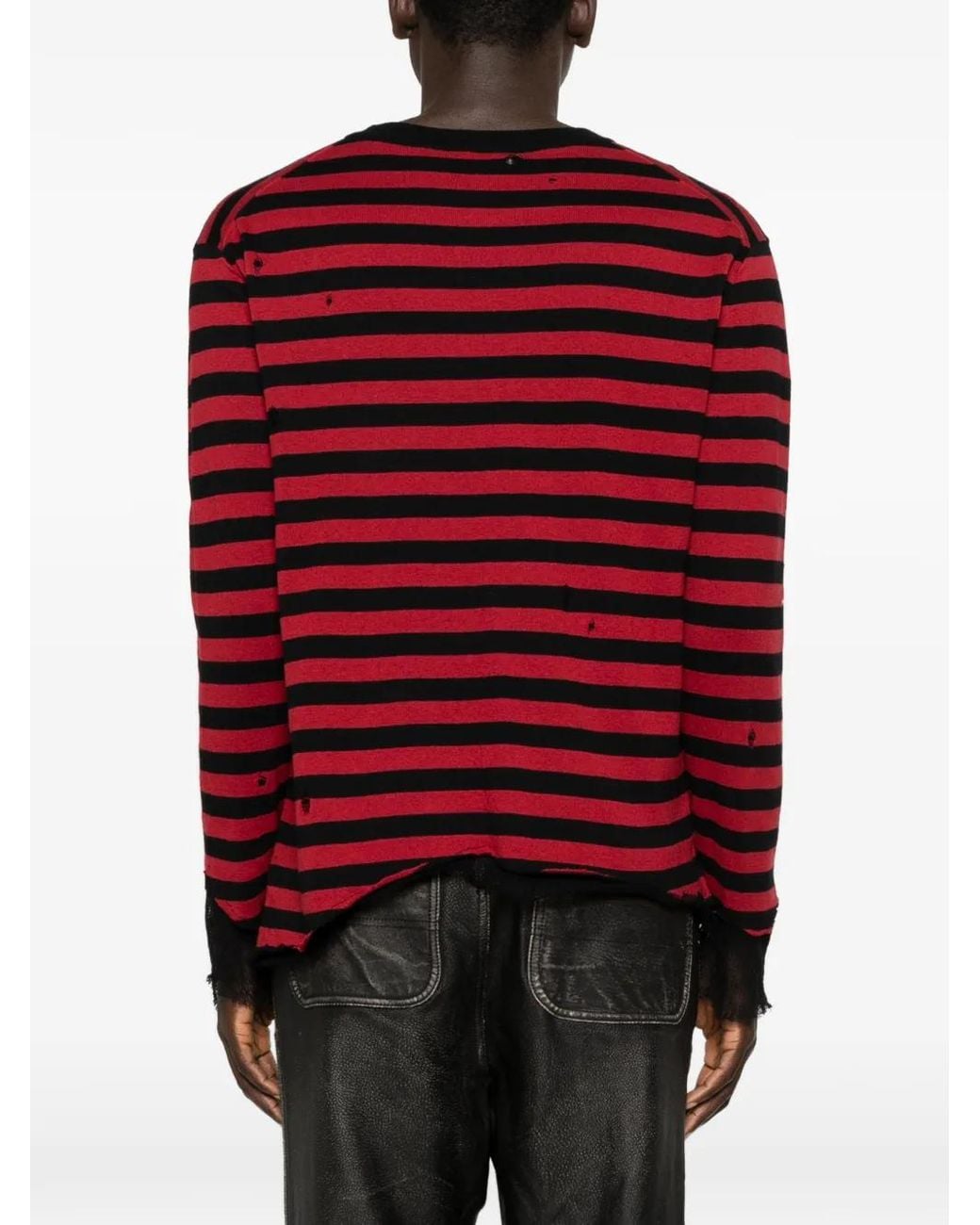 KAMIYA Red Striped Sweater for men