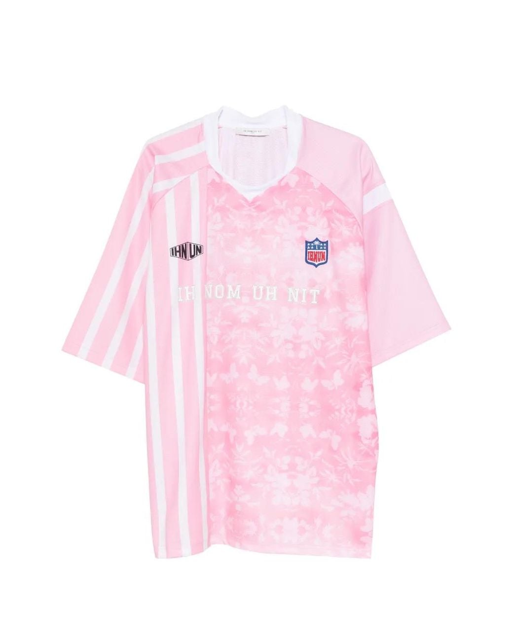 Ih Nom Uh Nit Pink Floral-Print T-Shirt for men