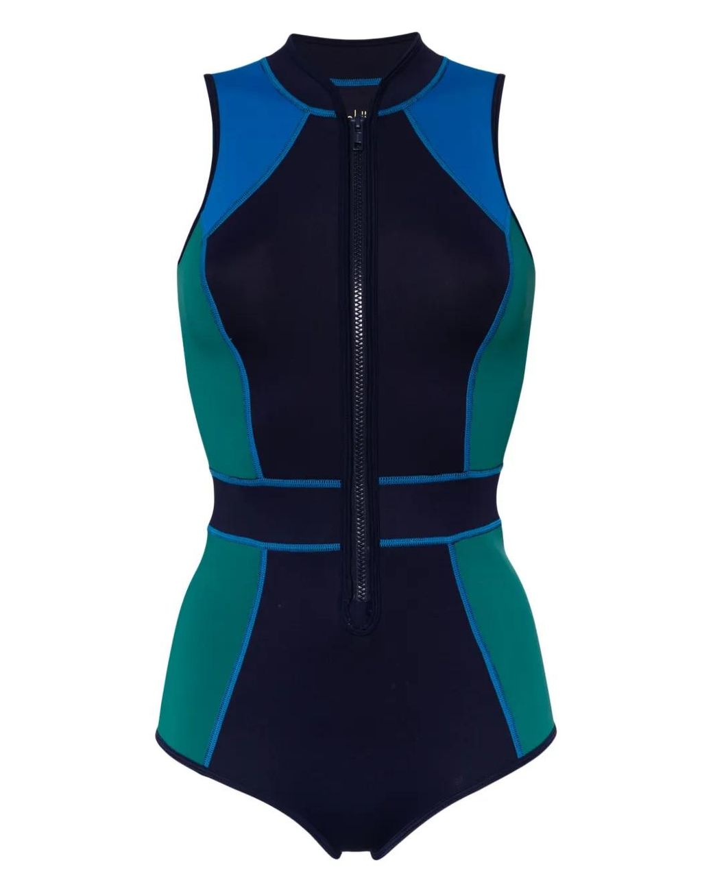 Duskii Tank Spring Badpak Met Colourblocking in het Blue
