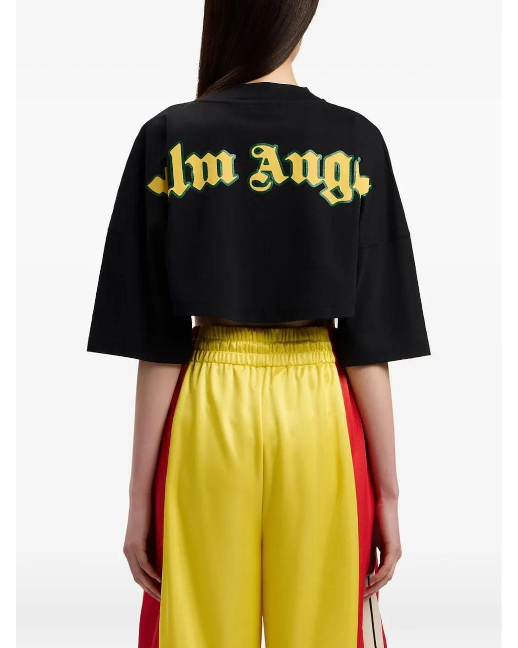 Palm Angels Black Outline Logo Mini T-Shirt