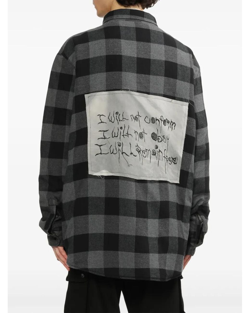 WESTFALL Black Checked Shirt for men