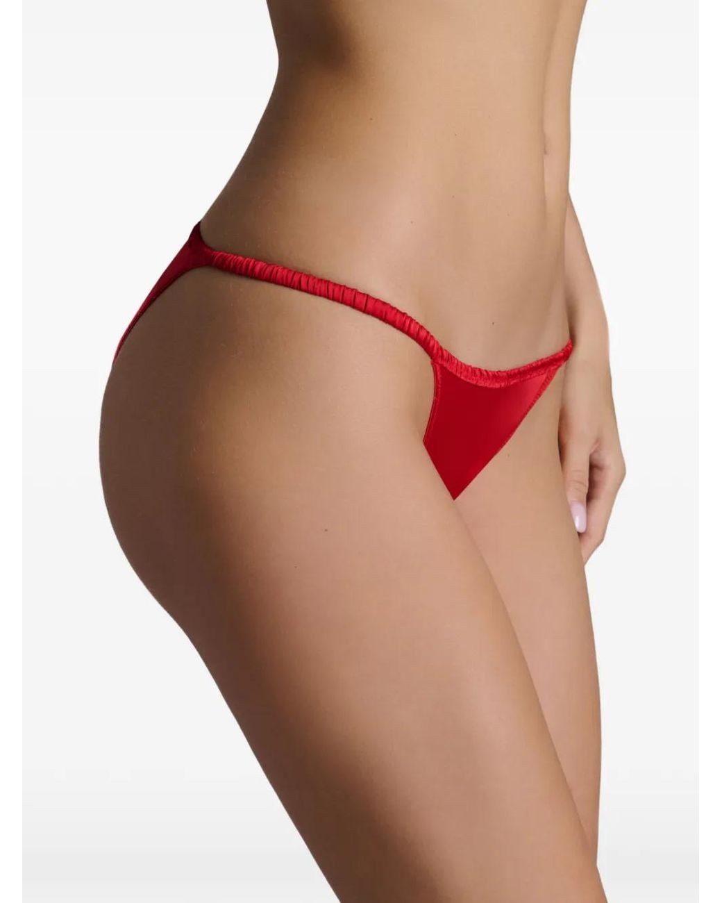 Scandale Dédicace Embroidered Satin Briefs