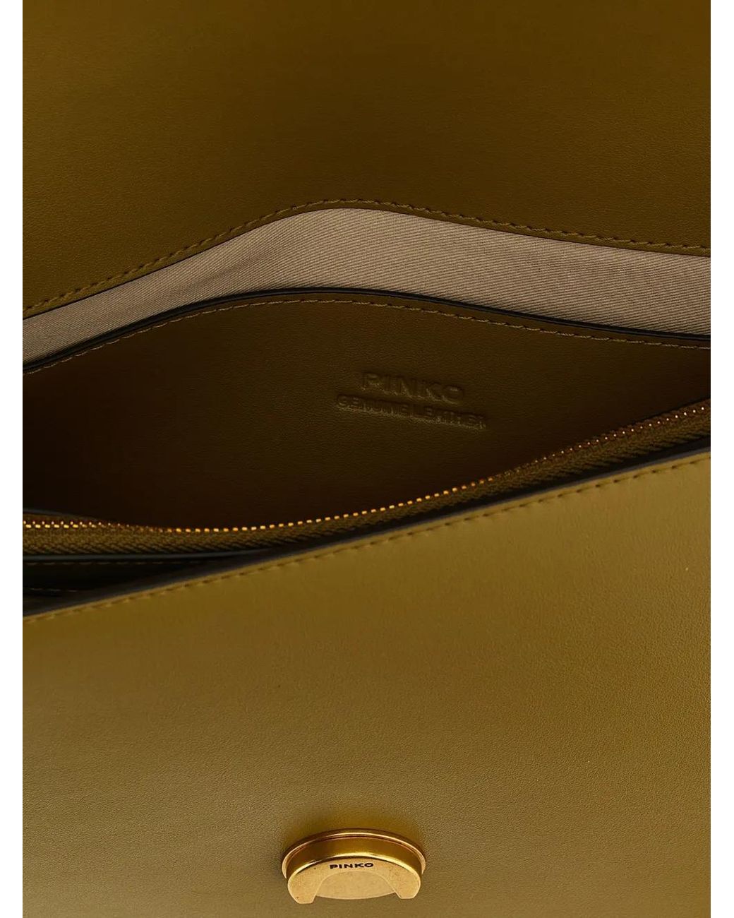 Bandolera Love One Classic Mediana Pinko de color Metallic