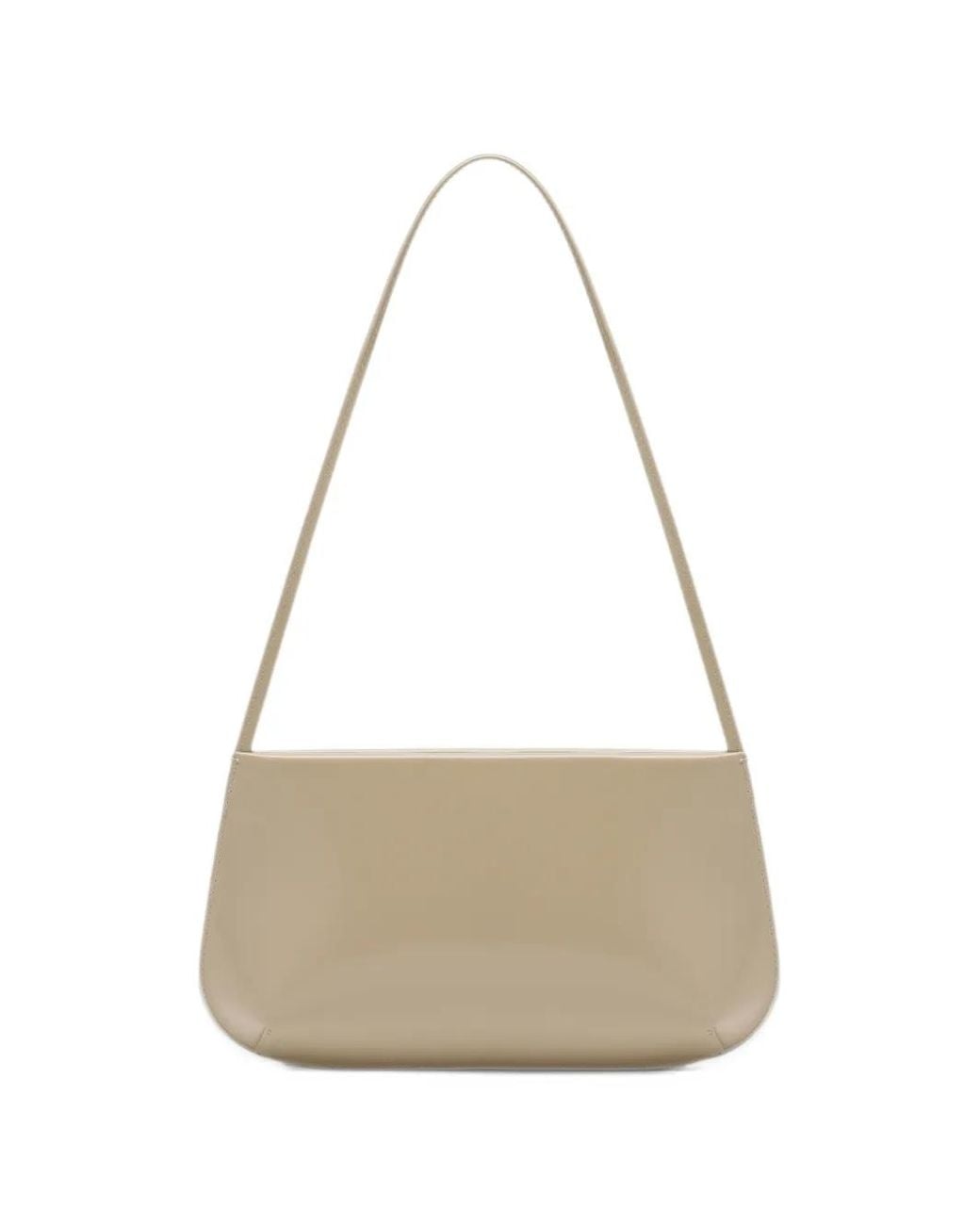 Faune Natural Bra Slim-Strap Leather Shoulder Bag