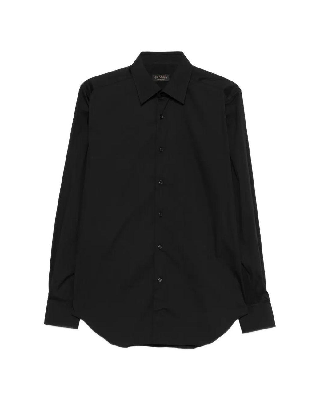 Dell'Oglio Black Buttoned Shirt for men