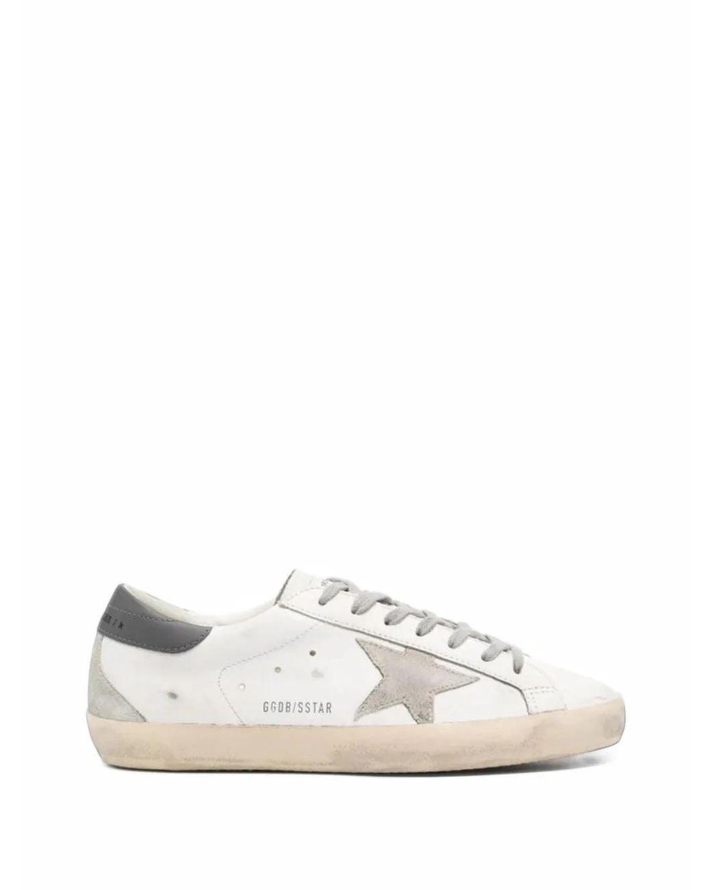 Golden Goose Deluxe Brand White Super-Star Leather Sneakers for men
