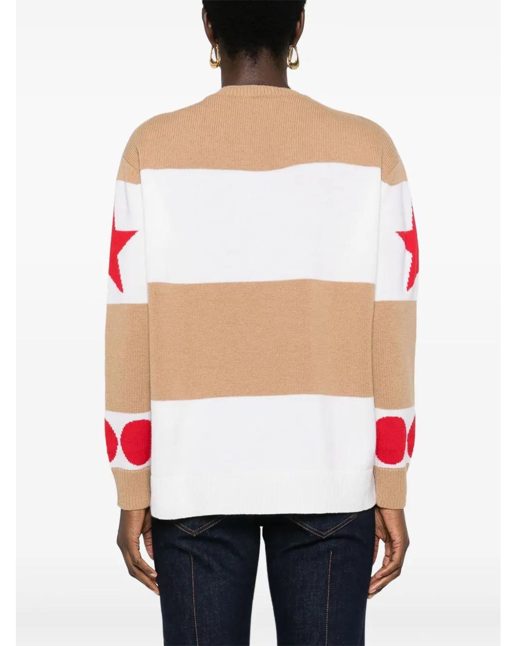 Max Mara Red Wool And Cashmere Blend Jumper