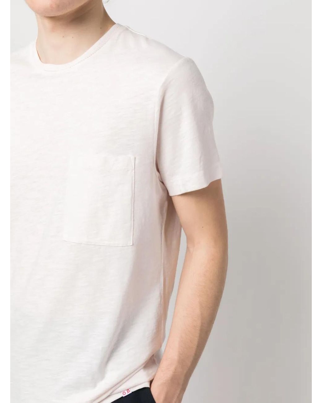 Orlebar Brown White Chest-Pocket Cotton T-Shirt for men